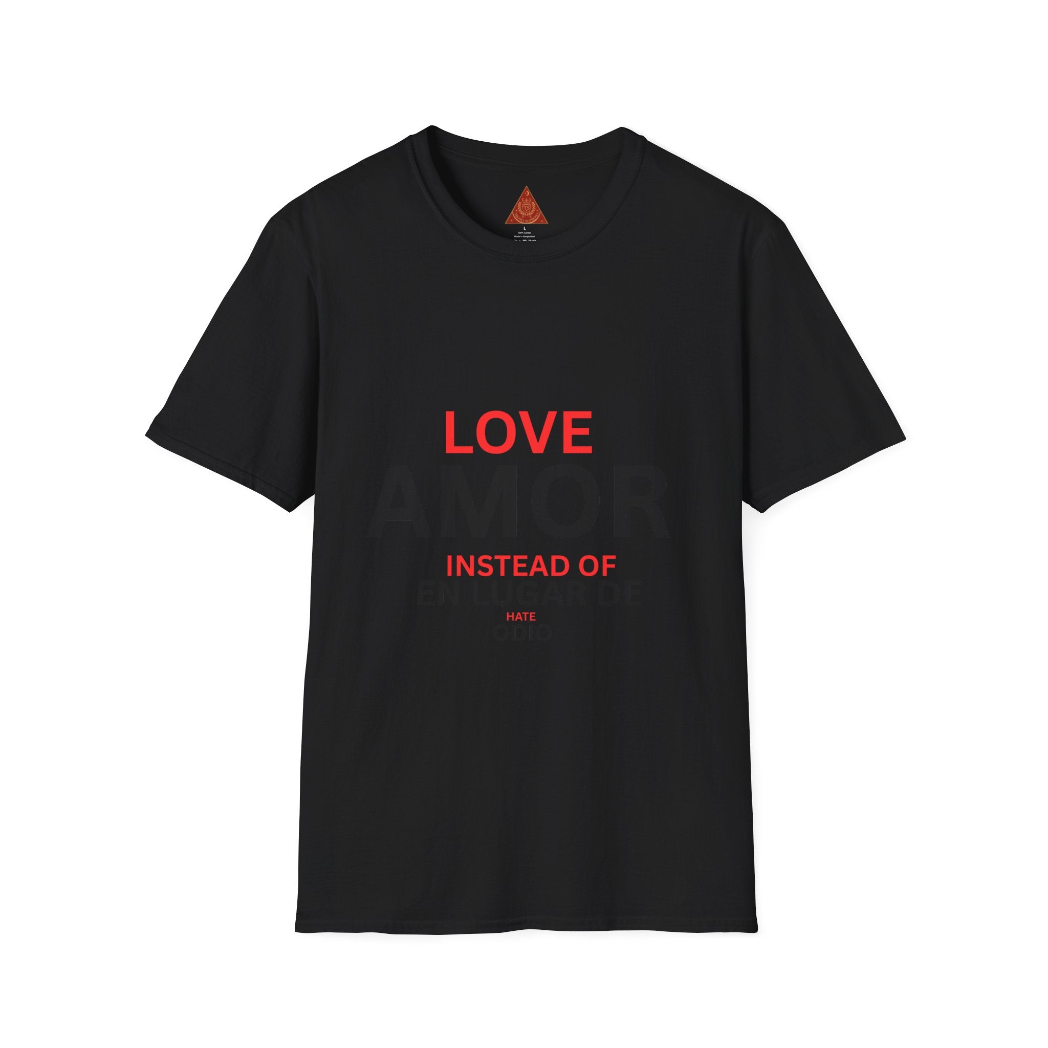 Trono Supremo { Contemporary | Love / Amor T-Shirt — "Love Instead of Hate" Bilingual Graphic Tee
