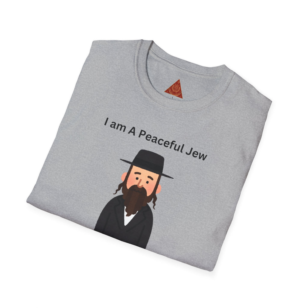 Trono Supremo | Camiseta Pacífica Judía — Camiseta con Bonito Personaje Jasídico