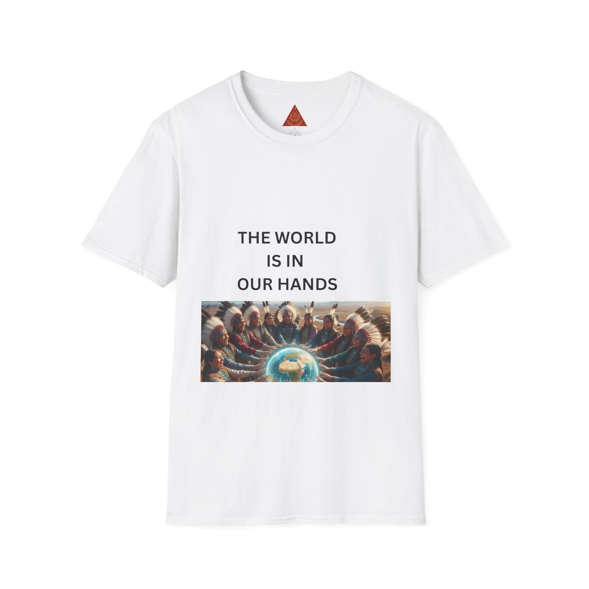 T‑Shirt — "The World Is In Our Hands" Globe Graphic Tee