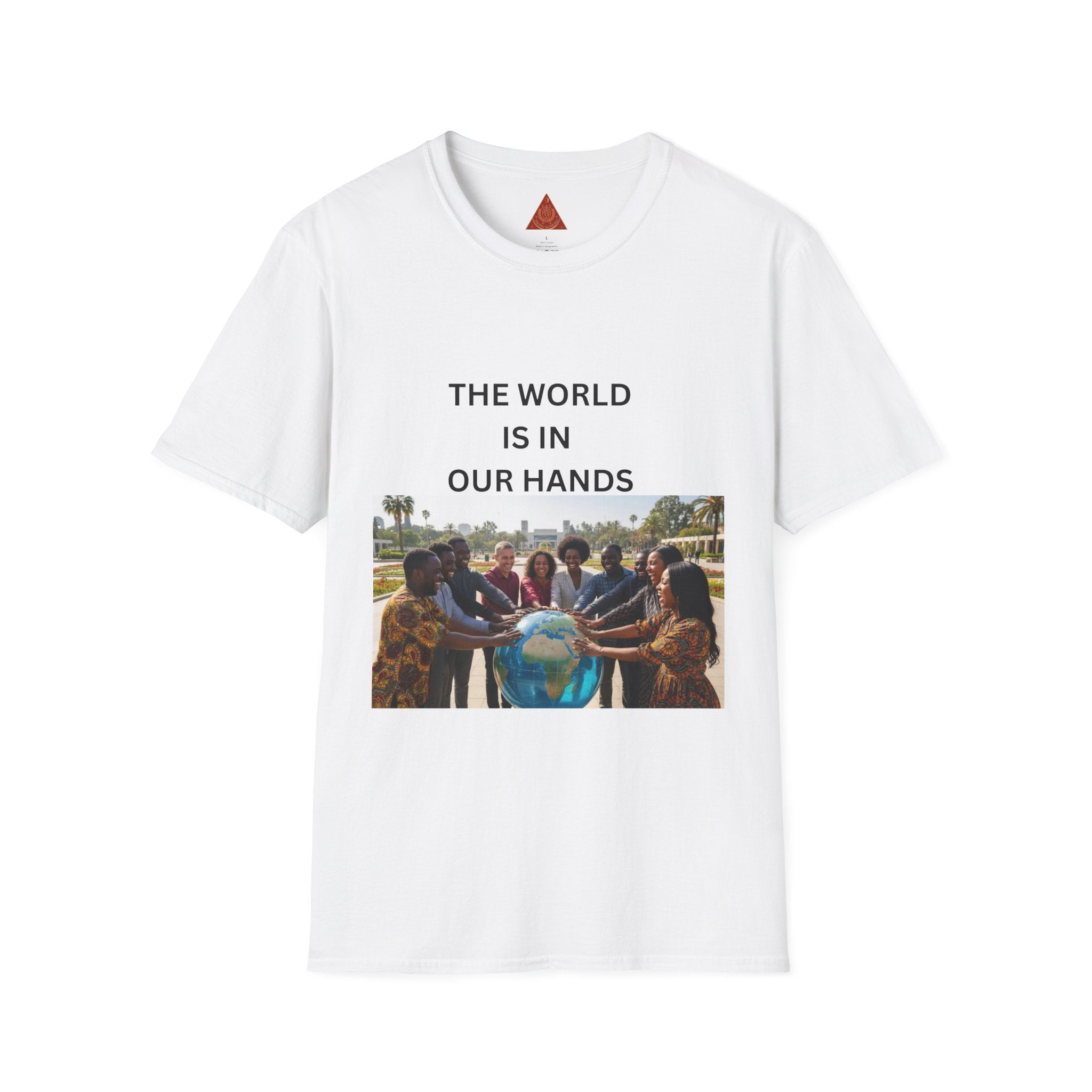 Trono Supremo { Contemporary | T-Shirt — "The World Is In Our Hands" Earth Day Community Graphic Tee