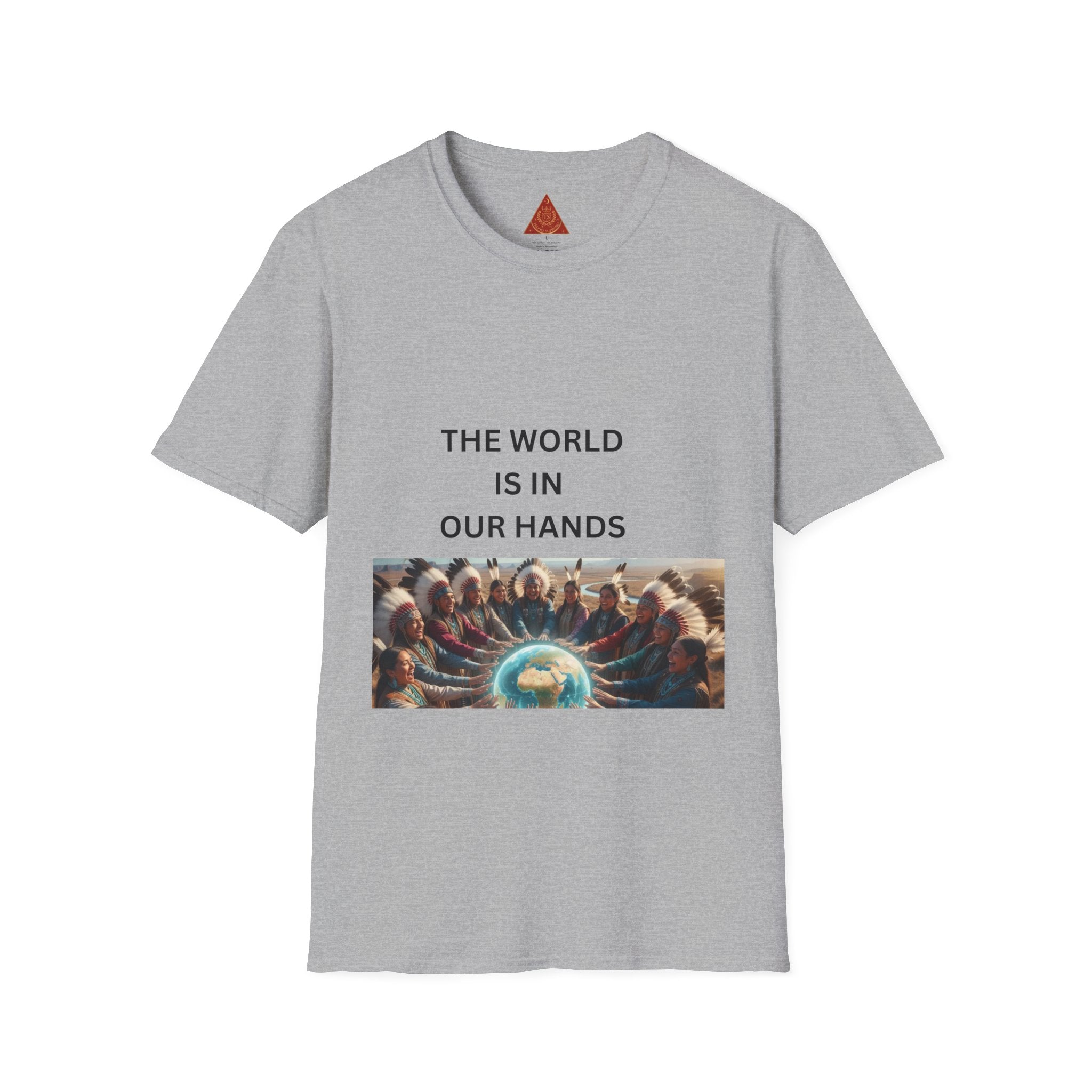 T‑Shirt — "The World Is In Our Hands" Globe Graphic Tee