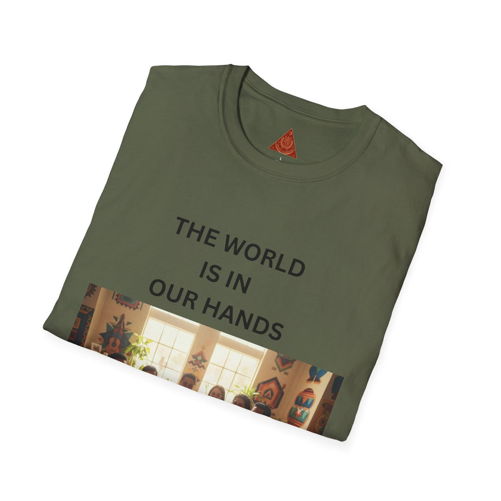 Trono Supremo { Contemporary |  Kids & Family T-Shirt — "The World Is In Our Hands" Inspirational Tee