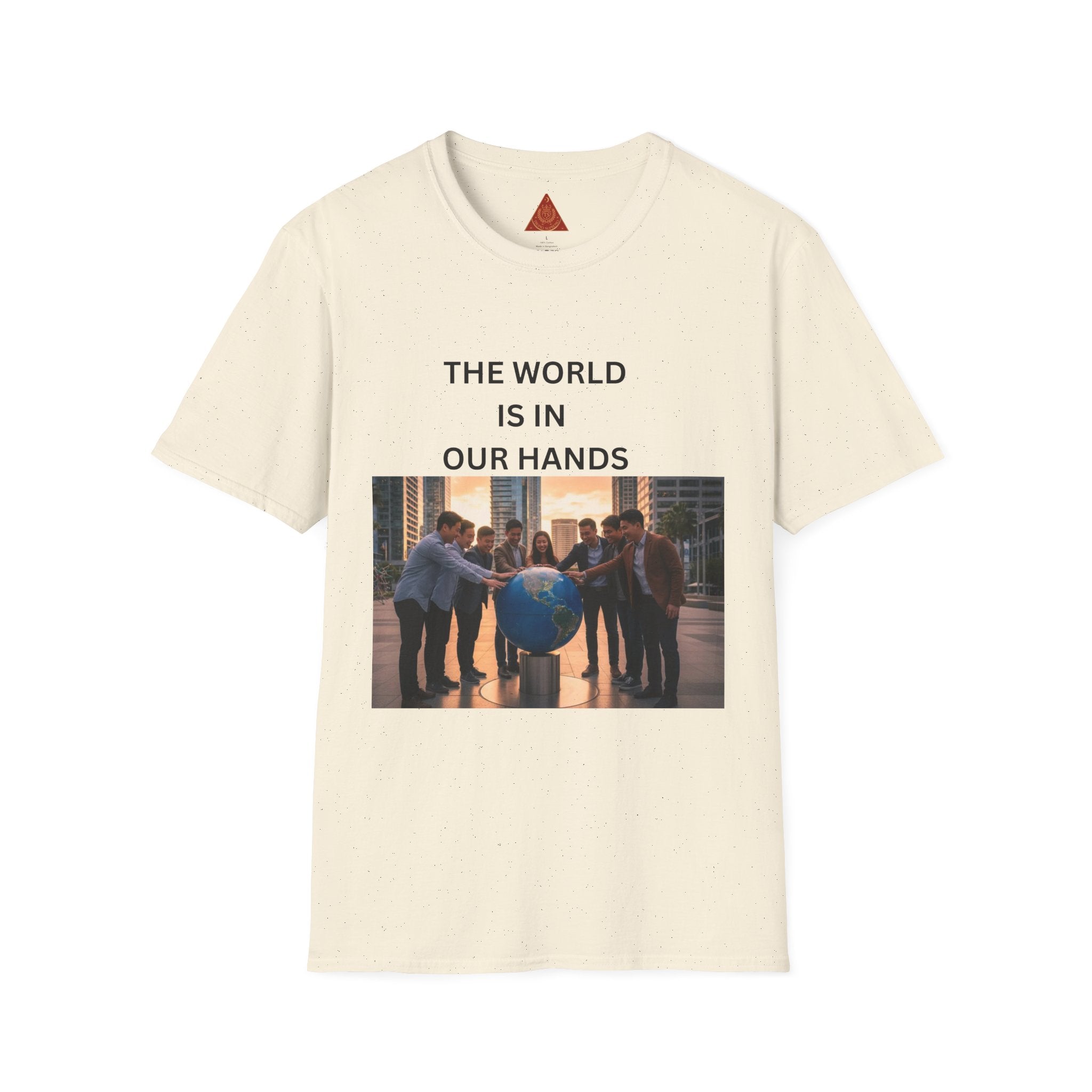 Trono Supremo | Contemporary | The World Is In Our Hands T-Shirt — Environmental Awareness Graphic Tee