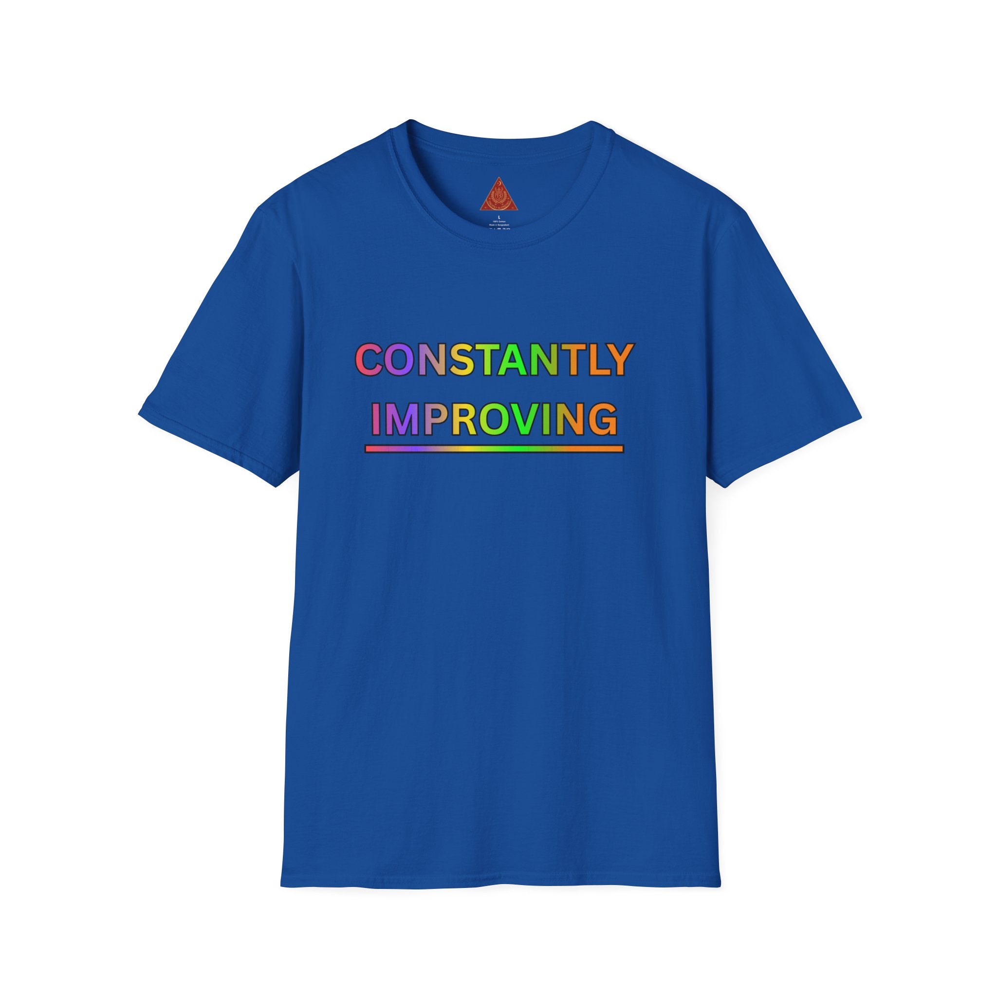 Trono Supremo |  Contemporary  |  Constantly Improving Rainbow Motivational T-Shirt