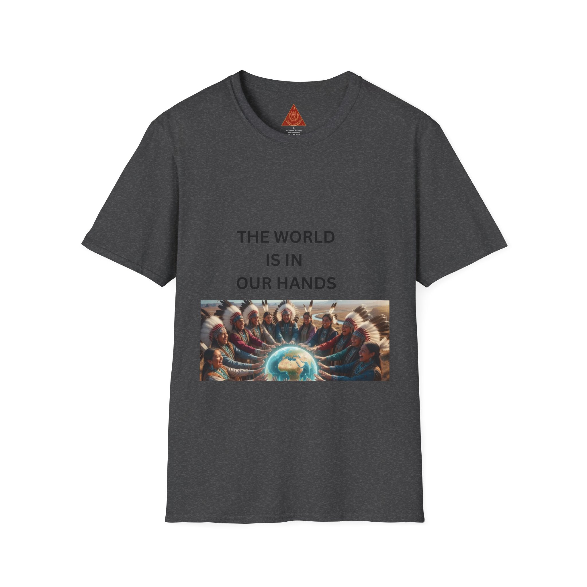 T‑Shirt — "The World Is In Our Hands" Globe Graphic Tee