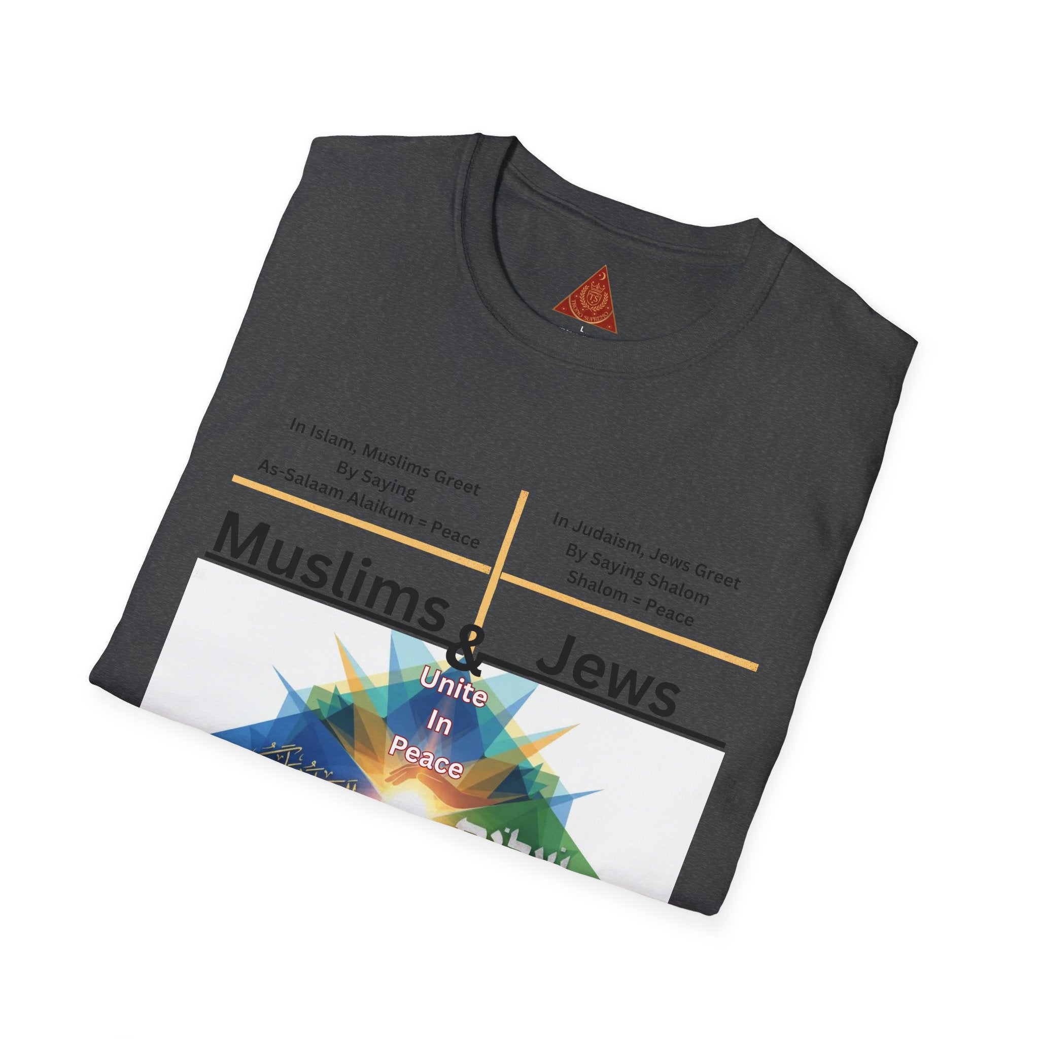 Muslims & Jews Unite Peace T-Shirt — Interfaith Harmony Graphic Tee