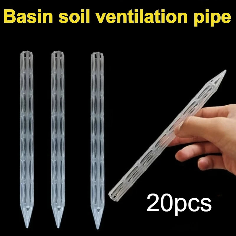 10/20pcs Plastic Soil Air Circulation Tubes for Plants - Lightweight And Durable Plant Root Ventilation Tubes, Drainage Pipes