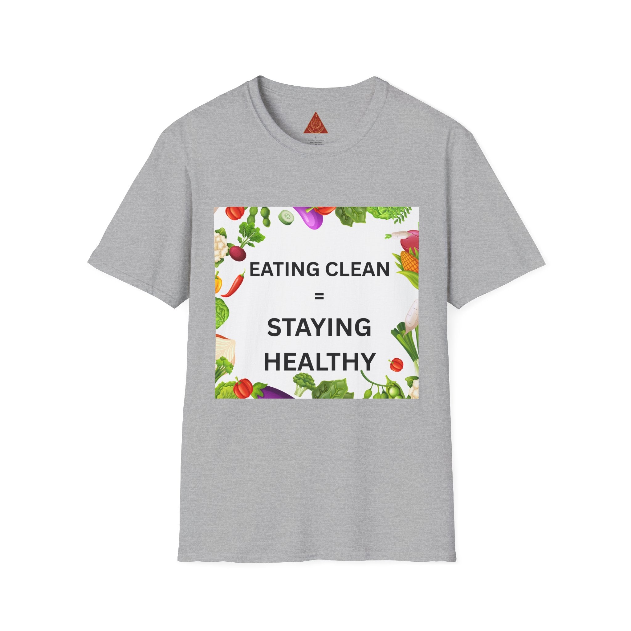 Trono Supremo | Contemporary  |  Eating Clean = Staying Healthy T-Shirt — Healthy Eating Veggie Graphic Tee