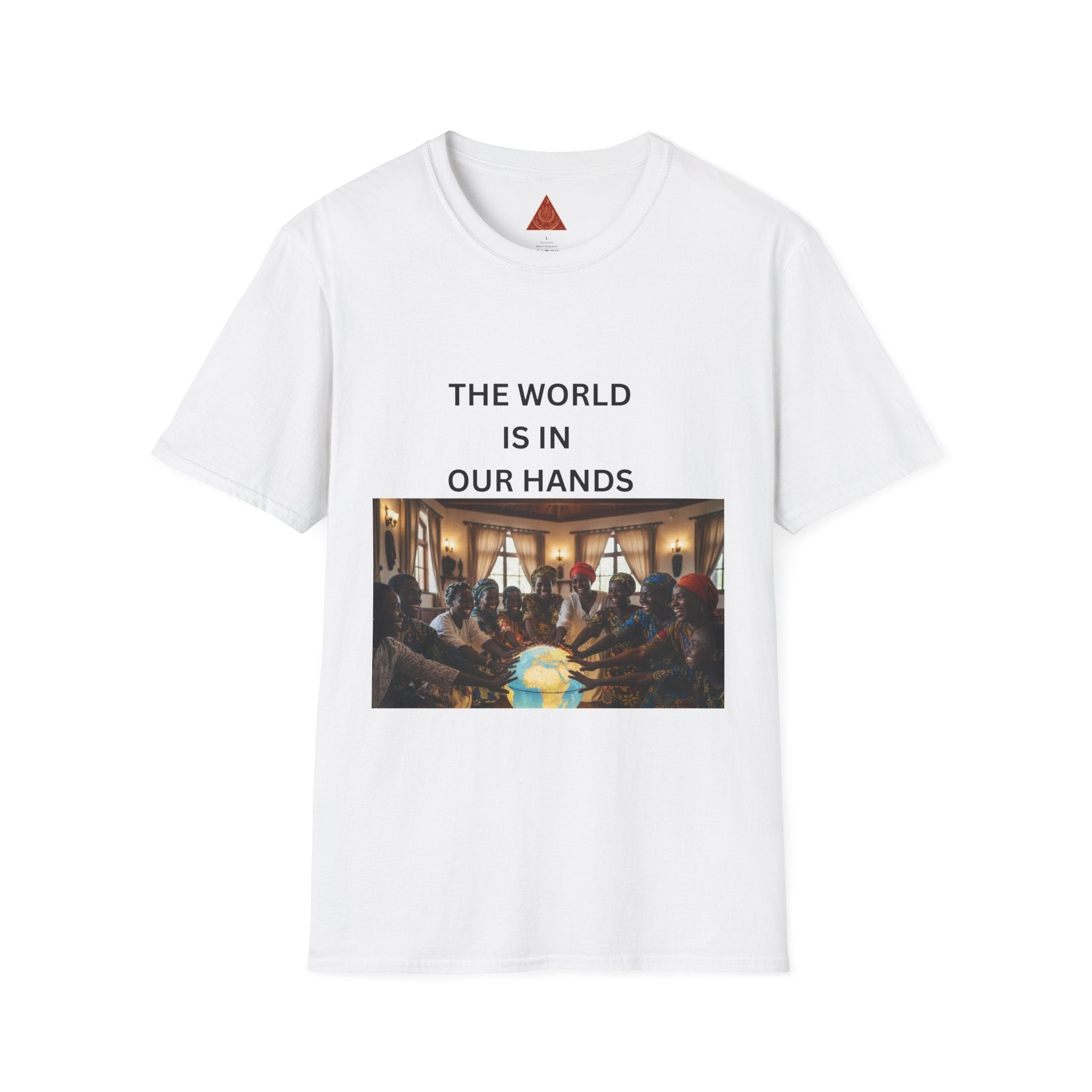 Trono Supremo { Contemporary | T-Shirt — "The World Is In Our Hands" Globe Art Tee