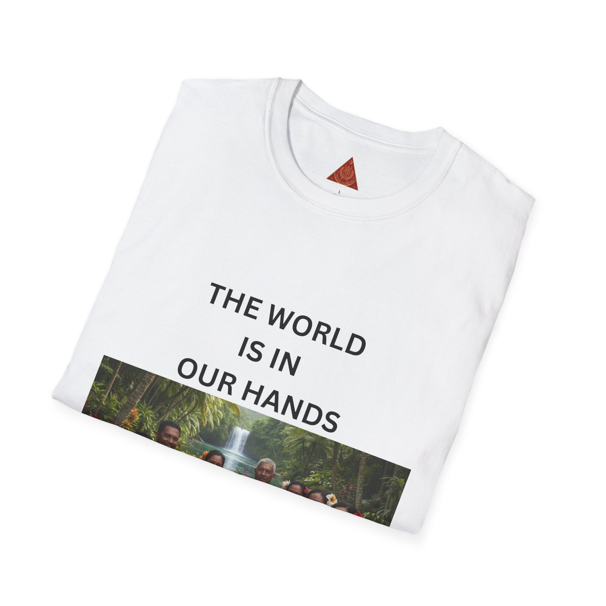 Trono Supremo { Contemporary | T-Shirt — The World Is In Our Hands Graphic Tee (Earth & Community Care)