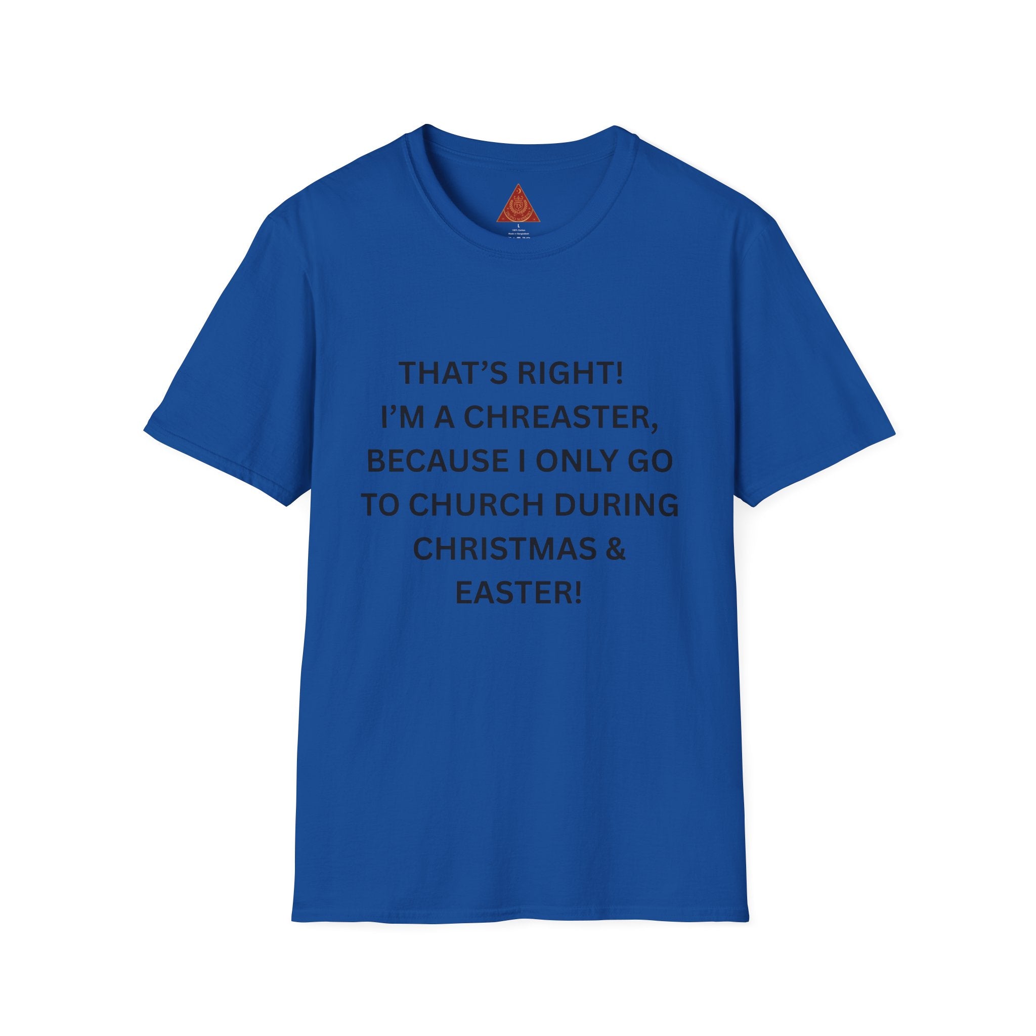 Trono Supremo |  Contemporary  |  Funny Christmas & Easter Church T-Shirt — “I’m a Creaster” Holiday Tee