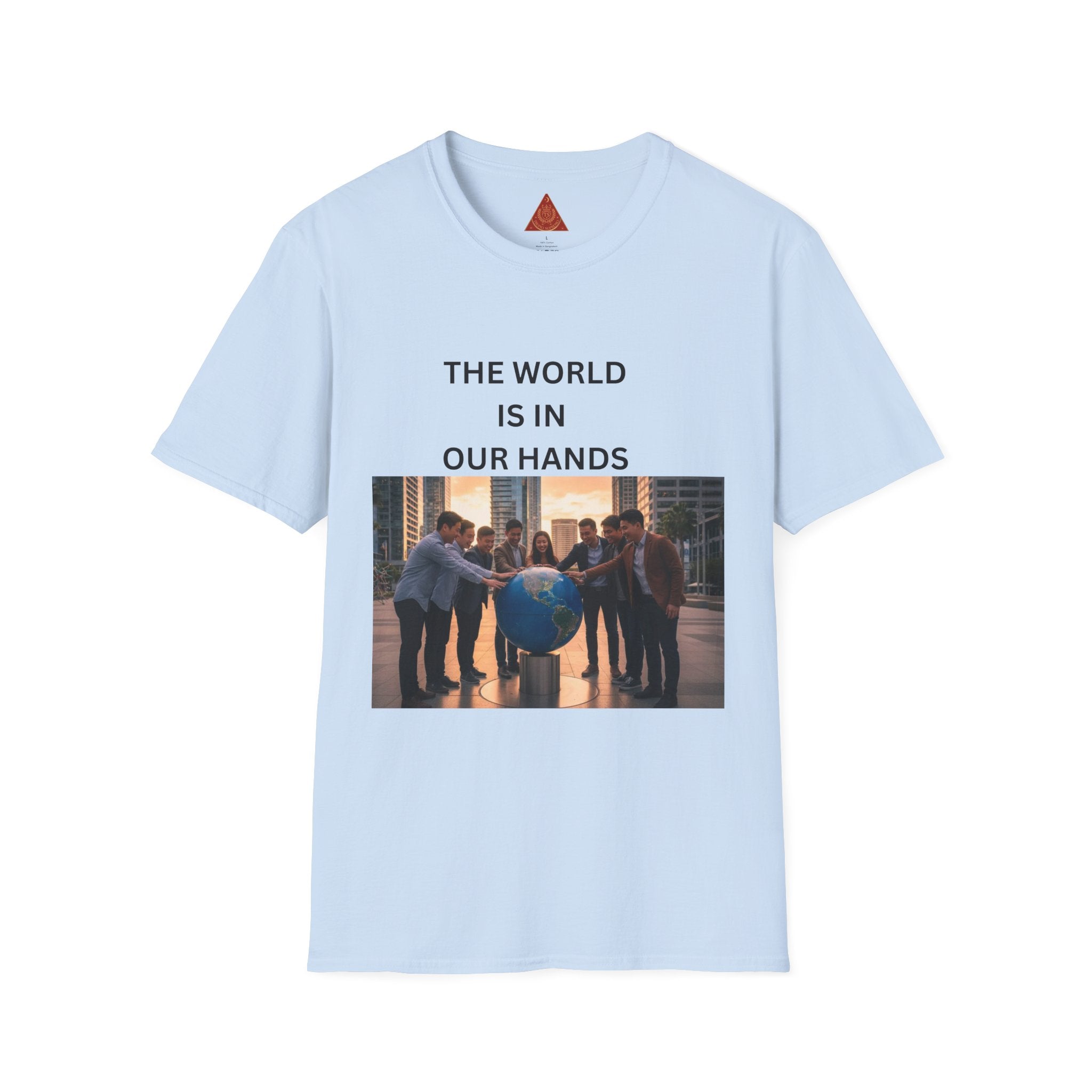 Trono Supremo | Contemporary | The World Is In Our Hands T-Shirt — Environmental Awareness Graphic Tee