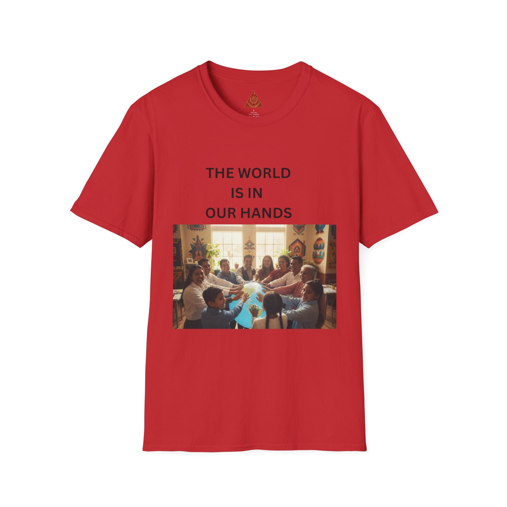 Trono Supremo { Contemporary |  Kids & Family T-Shirt — "The World Is In Our Hands" Inspirational Tee