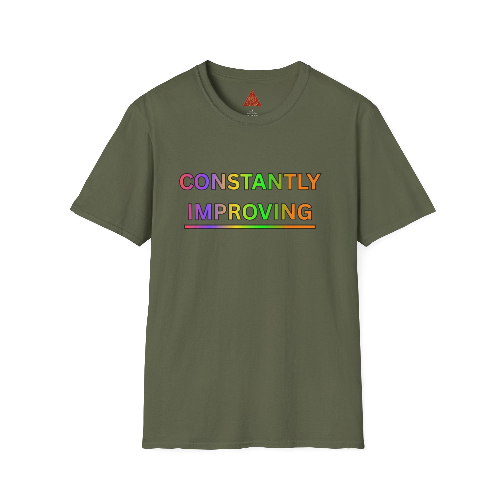 Trono Supremo |  Contemporary  |  Constantly Improving Rainbow Motivational T-Shirt