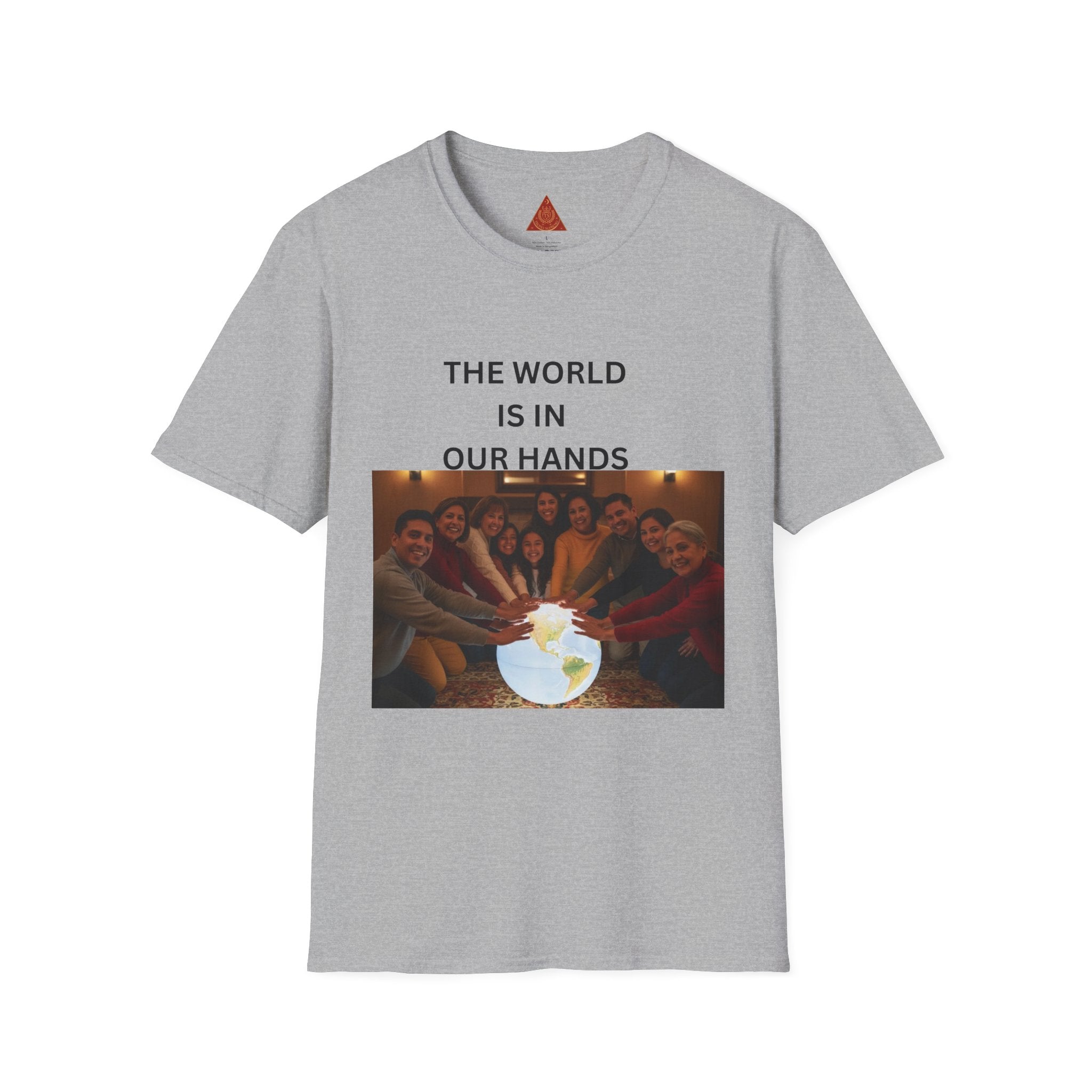 Trono Supremo { Contemporary | T-Shirt — "The World Is In Our Hands" Group Photo Global Unity Tee