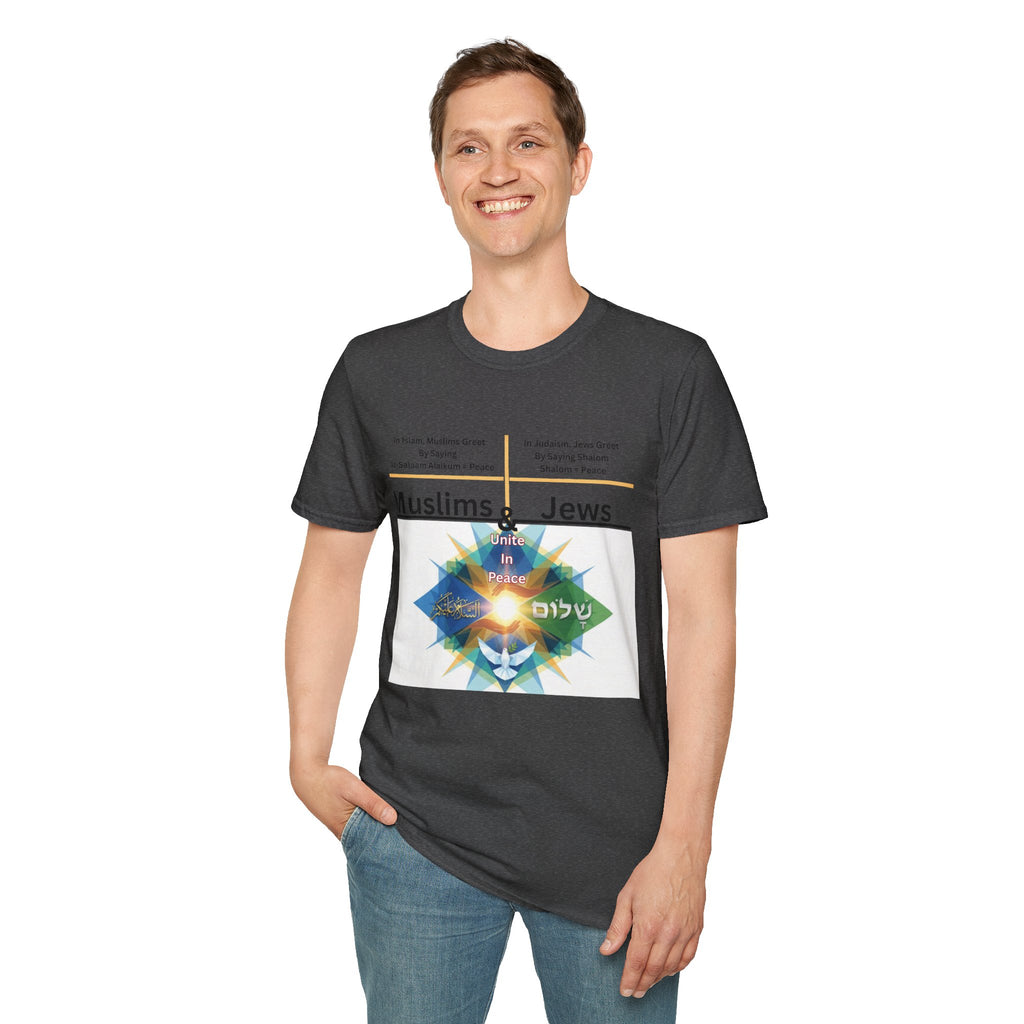 Muslims & Jews Unite Peace T-Shirt — Interfaith Harmony Graphic Tee