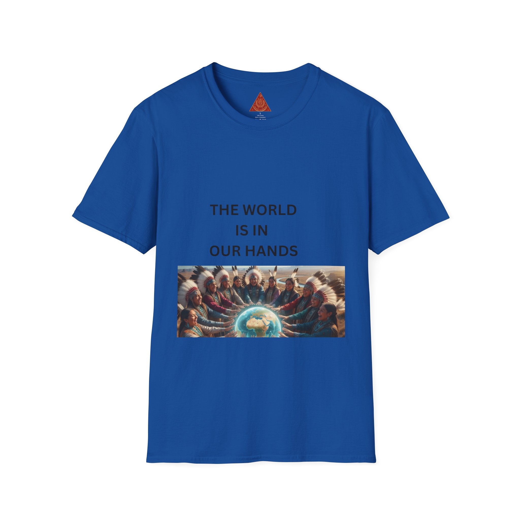 T‑Shirt — "The World Is In Our Hands" Globe Graphic Tee