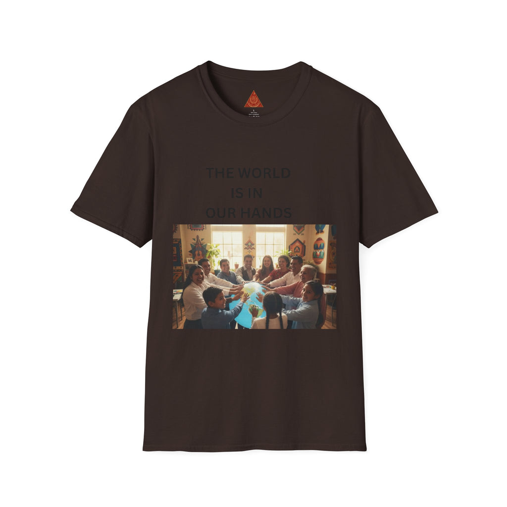 Trono Supremo { Contemporary |  Kids & Family T-Shirt — "The World Is In Our Hands" Inspirational Tee