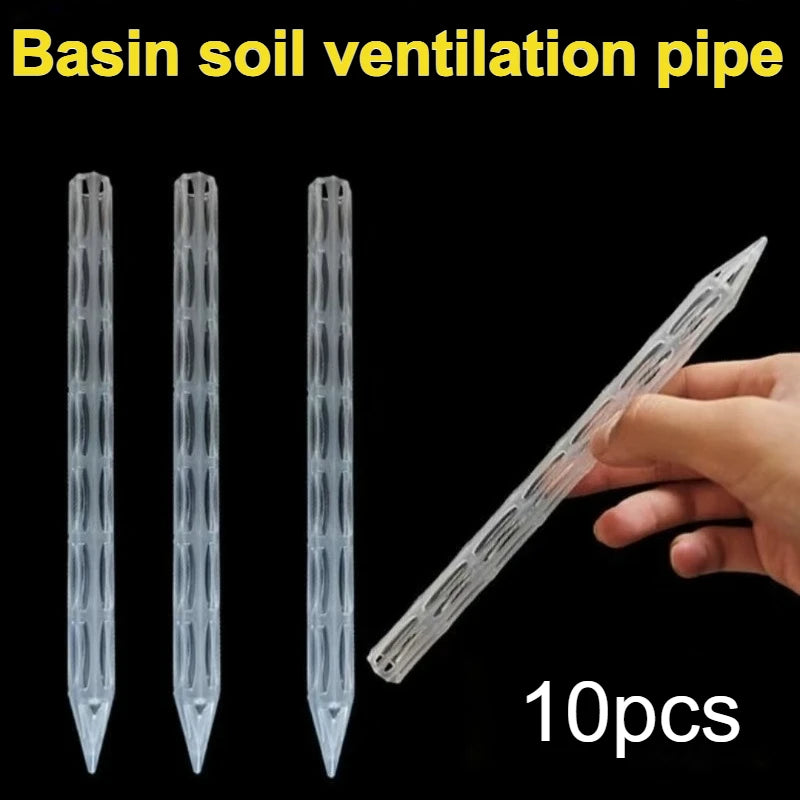 10/20pcs Plastic Soil Air Circulation Tubes for Plants - Lightweight And Durable Plant Root Ventilation Tubes, Drainage Pipes