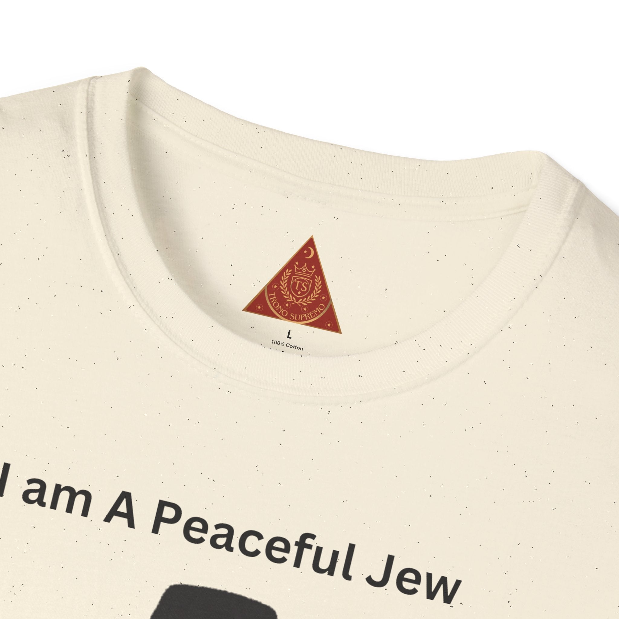 Trono Supremo | Camiseta Pacífica Judía — Camiseta con Bonito Personaje Jasídico