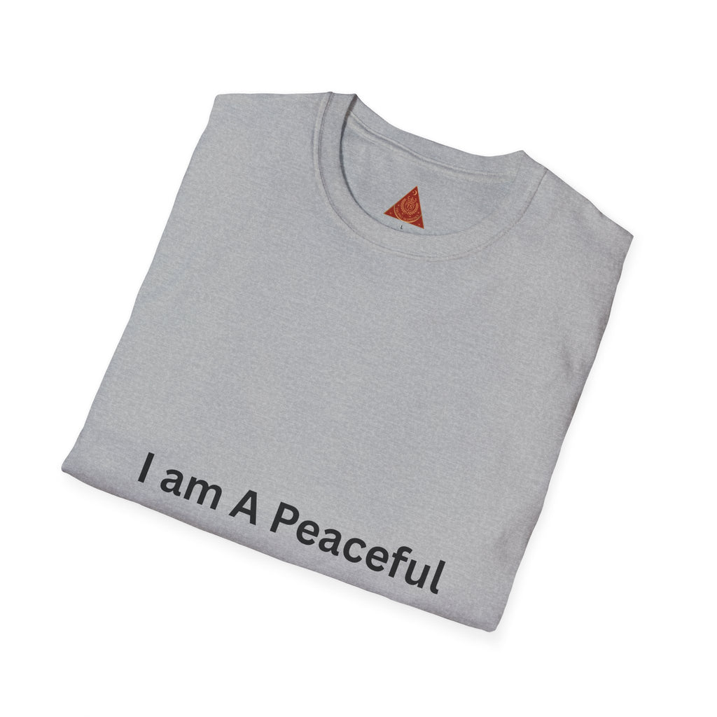 Trono Supremo | Contemporary | Monotheist Statement T-Shirt — "I am A Peaceful Monotheist"