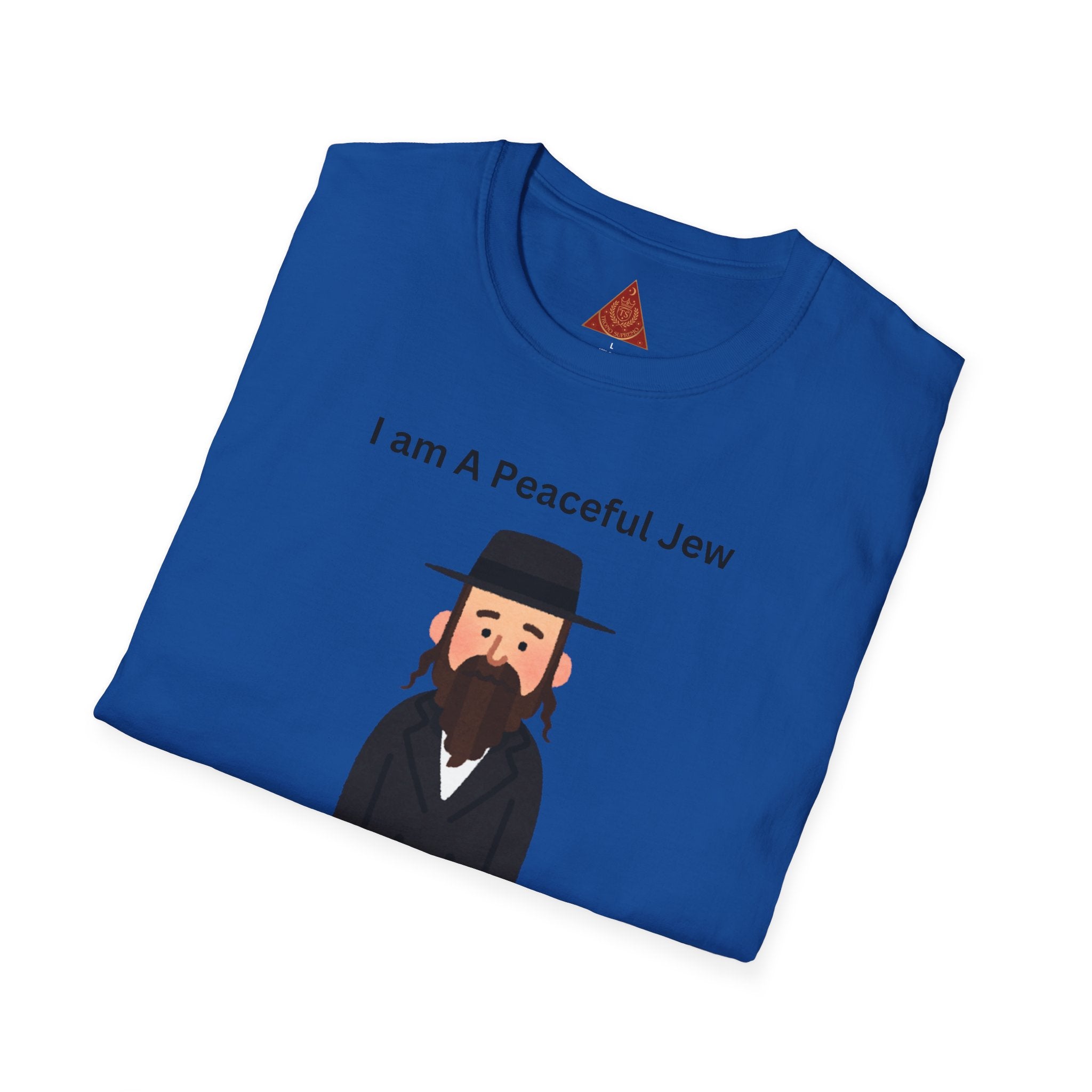 Trono Supremo | Camiseta Pacífica Judía — Camiseta con Bonito Personaje Jasídico