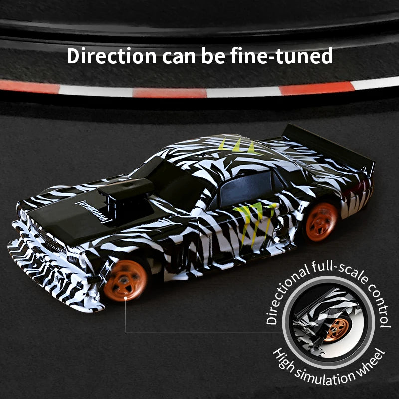 1/43 RC Drift Car Upgrade Mini Racing Crawler with Gyro 2.4G Remote Control Drifting 4WD Off-road Vehicle Model Toys