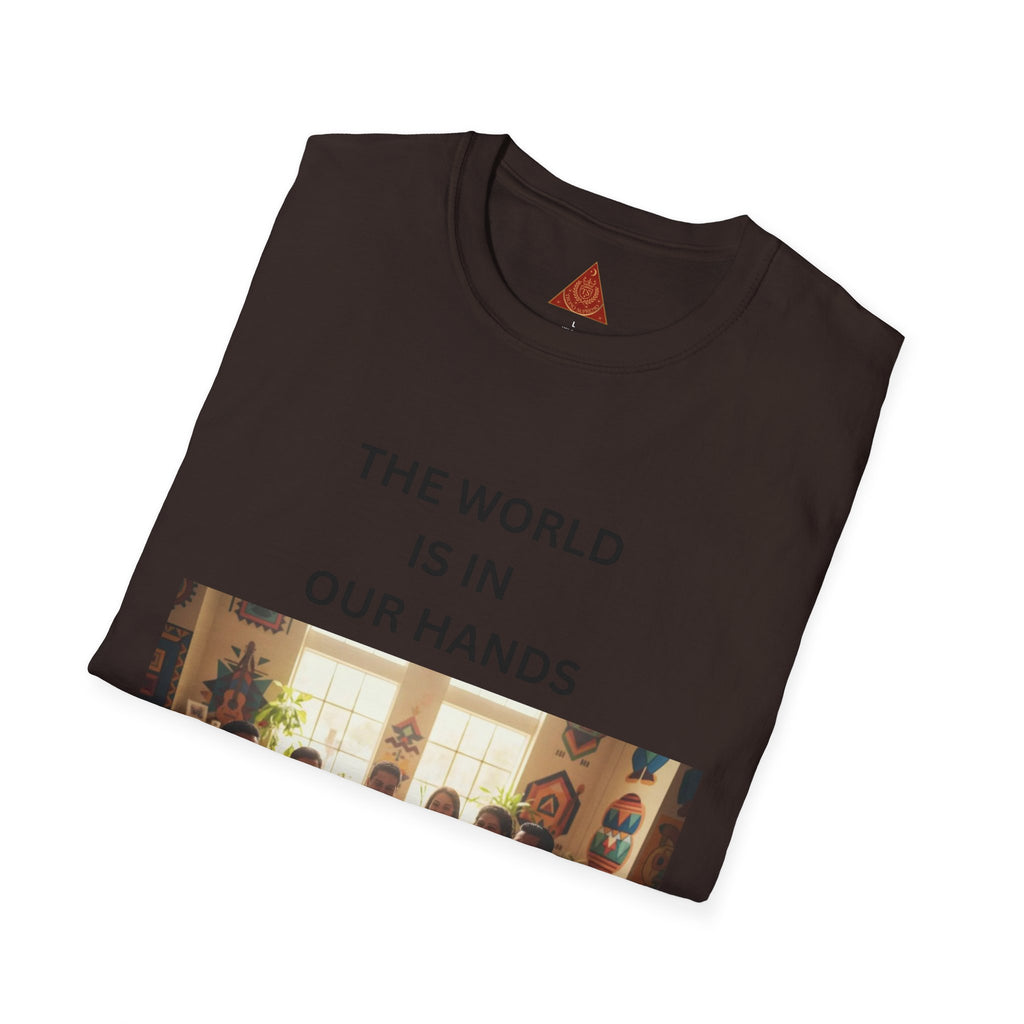 Trono Supremo { Contemporary |  Kids & Family T-Shirt — "The World Is In Our Hands" Inspirational Tee