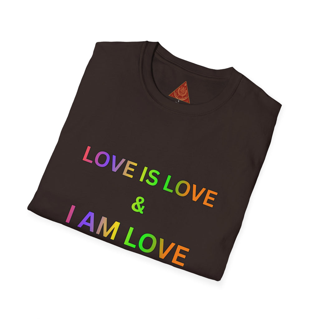 Trono Supremo | Contemporary  |  Love Is Love T-Shirt — Rainbow Positive Affirmation Tee