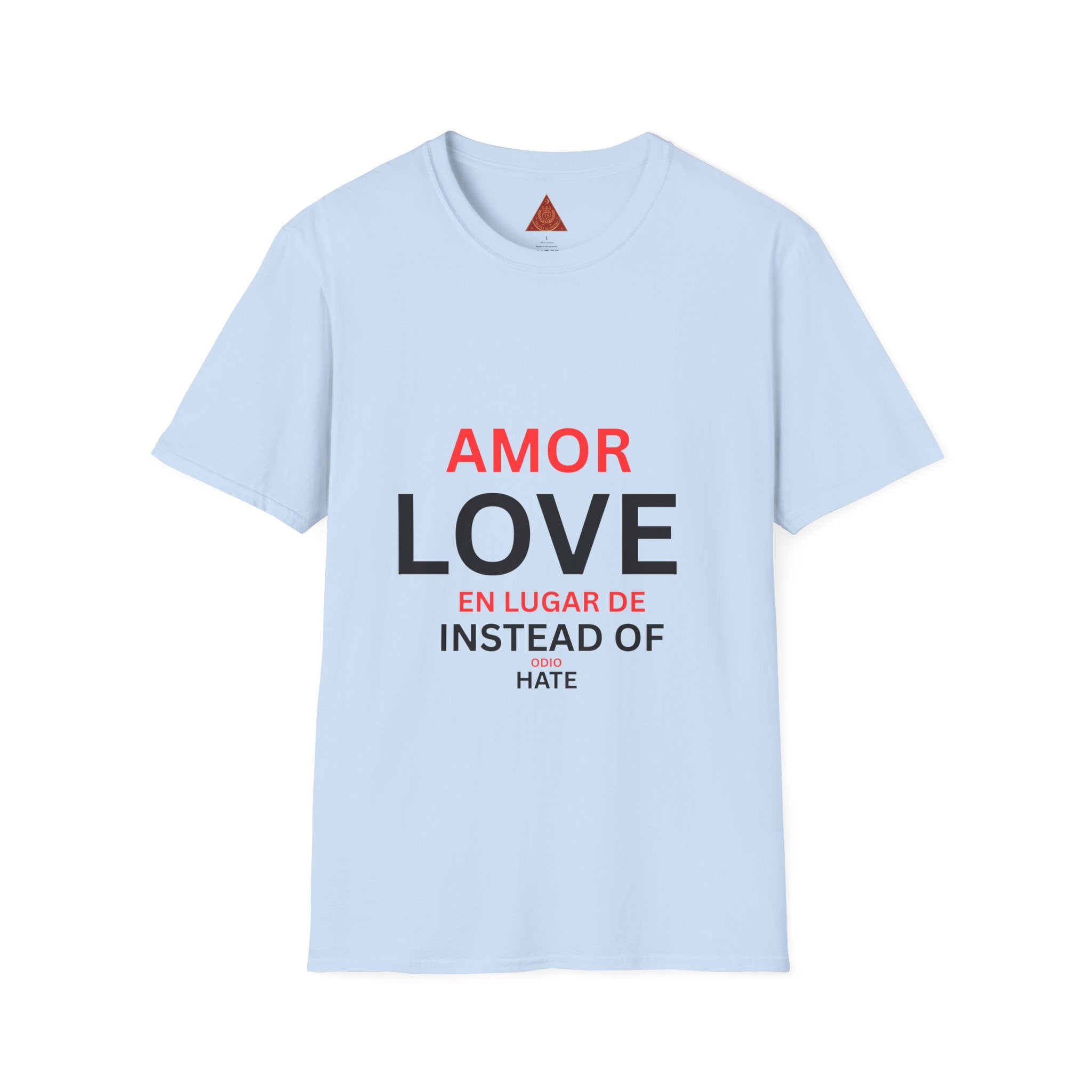 Trono Supremo | Contemporary | Love / Amor T-Shirt — “Love Instead of Hate” Bilingual Graphic Tee