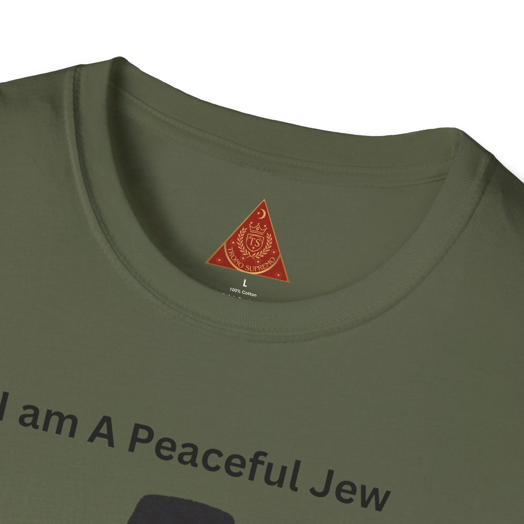 Trono Supremo | Camiseta Pacífica Judía — Camiseta con Bonito Personaje Jasídico