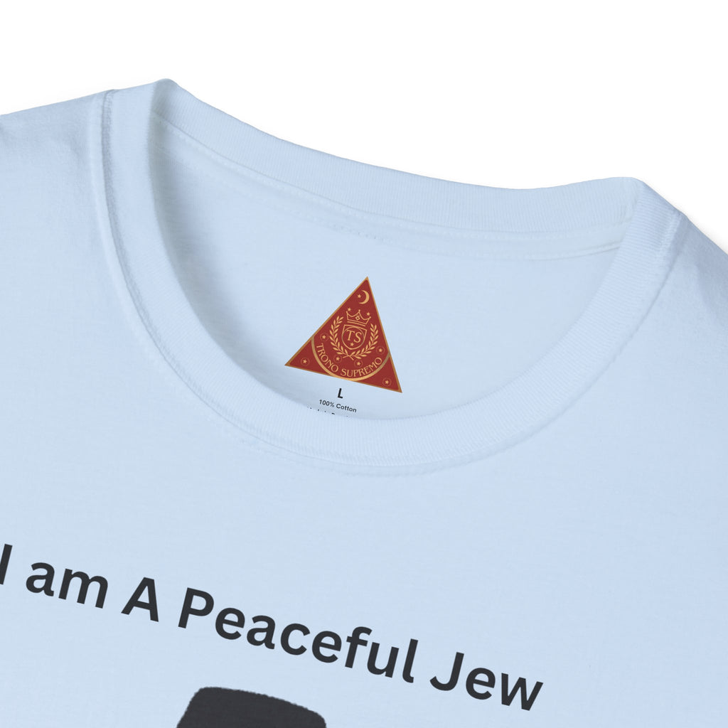 Trono Supremo | Camiseta Pacífica Judía — Camiseta con Bonito Personaje Jasídico