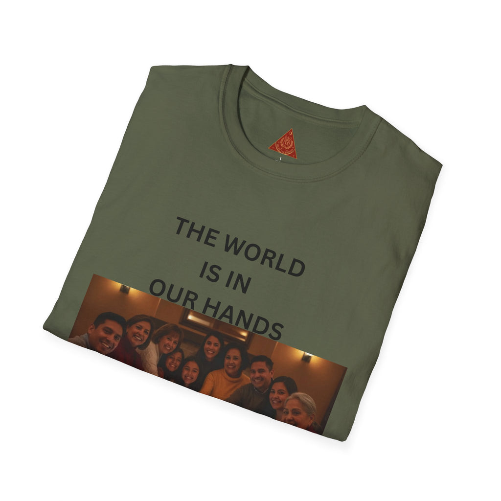 Trono Supremo { Contemporary | T-Shirt — "The World Is In Our Hands" Group Photo Global Unity Tee