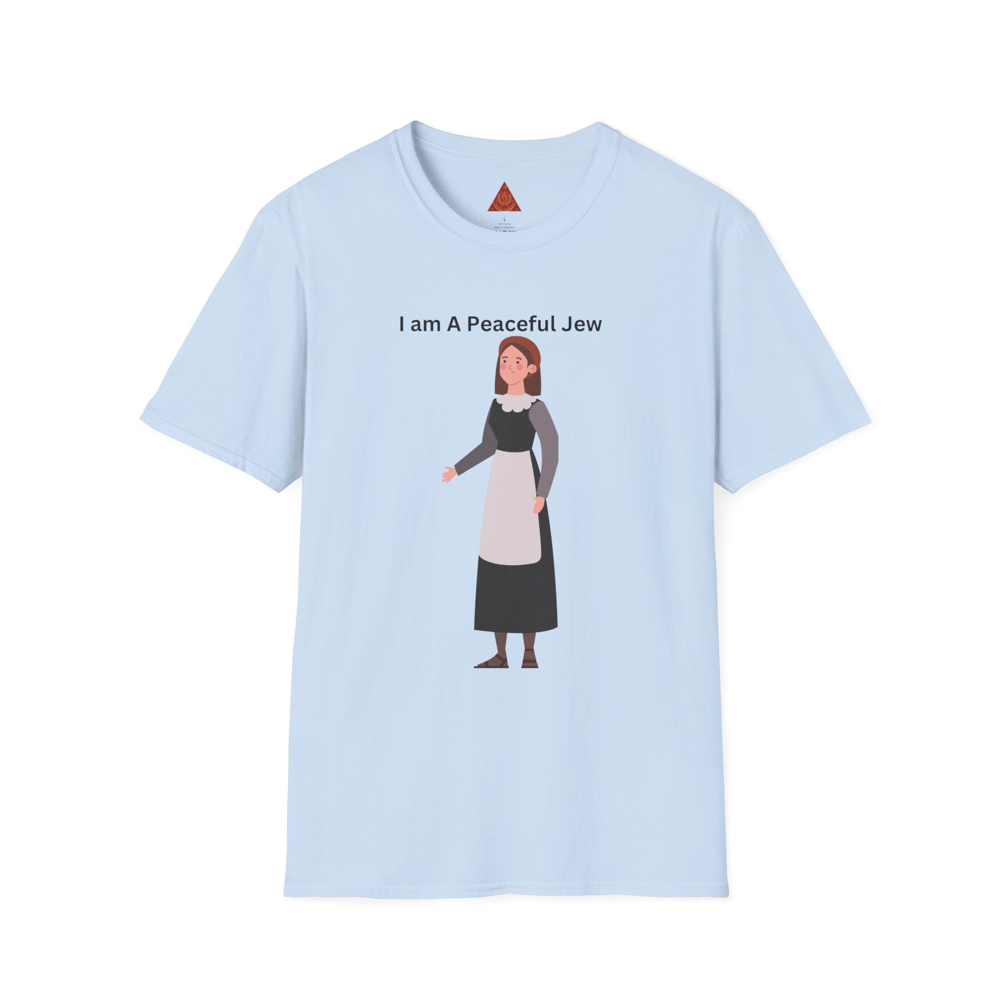 Trono Supremo { Contemporary | "I Am A Peaceful Jew "T-Shirt — Minimalist Jewish Heritage Tee