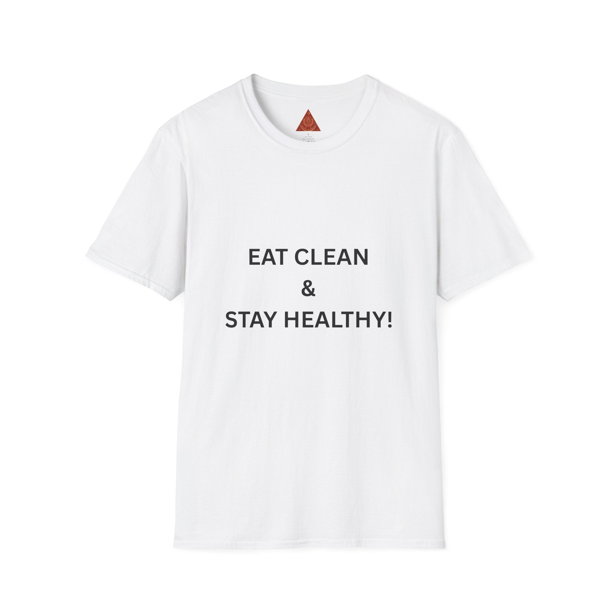 Trono Supremo | Contemporary  |  Eat Clean & Stay Healthy T‑Shirt — Minimal Wellness Graphic Tee