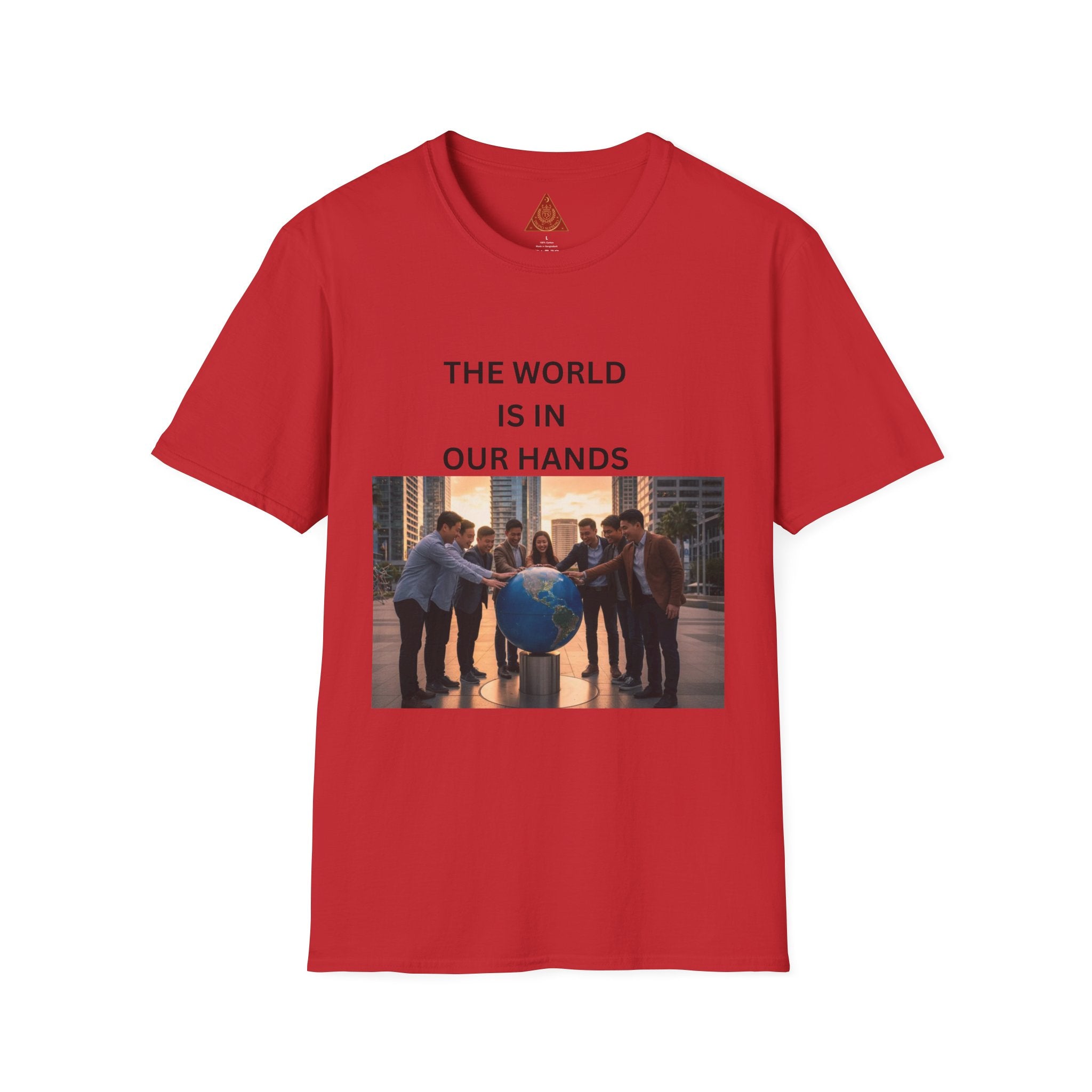 Trono Supremo | Contemporary | The World Is In Our Hands T-Shirt — Environmental Awareness Graphic Tee