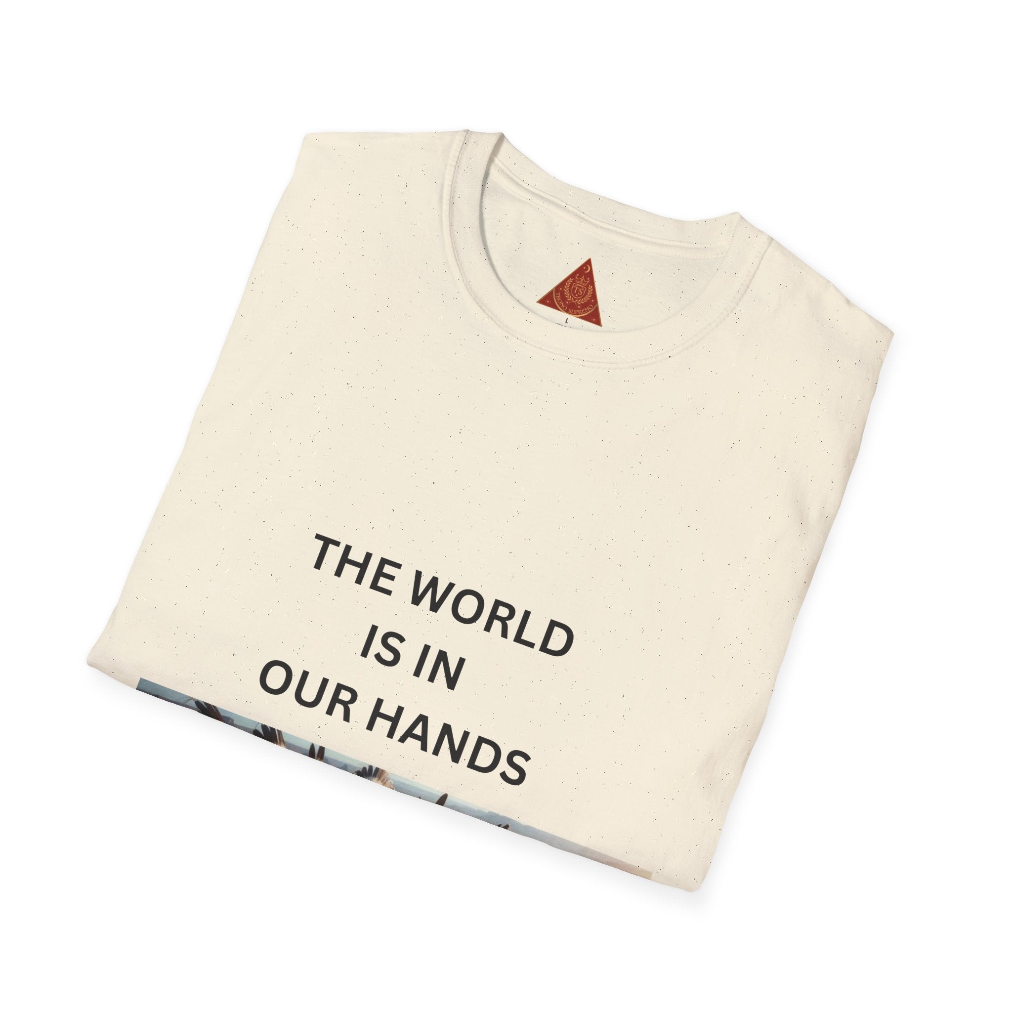 T‑Shirt — "The World Is In Our Hands" Globe Graphic Tee