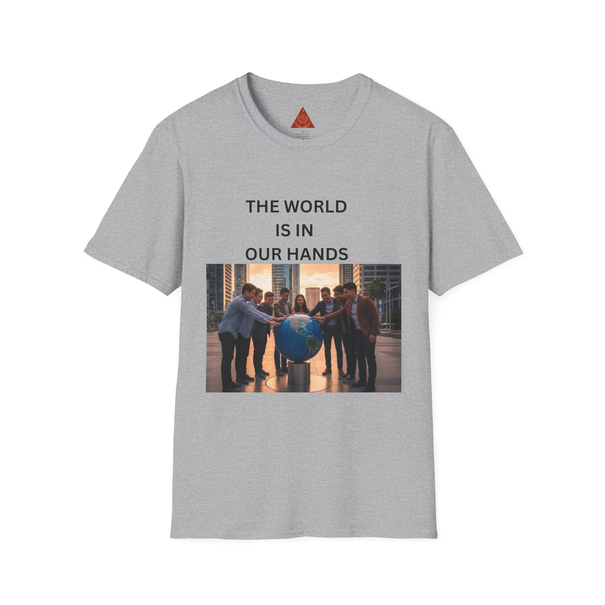 Trono Supremo | Contemporary | The World Is In Our Hands T-Shirt — Environmental Awareness Graphic Tee