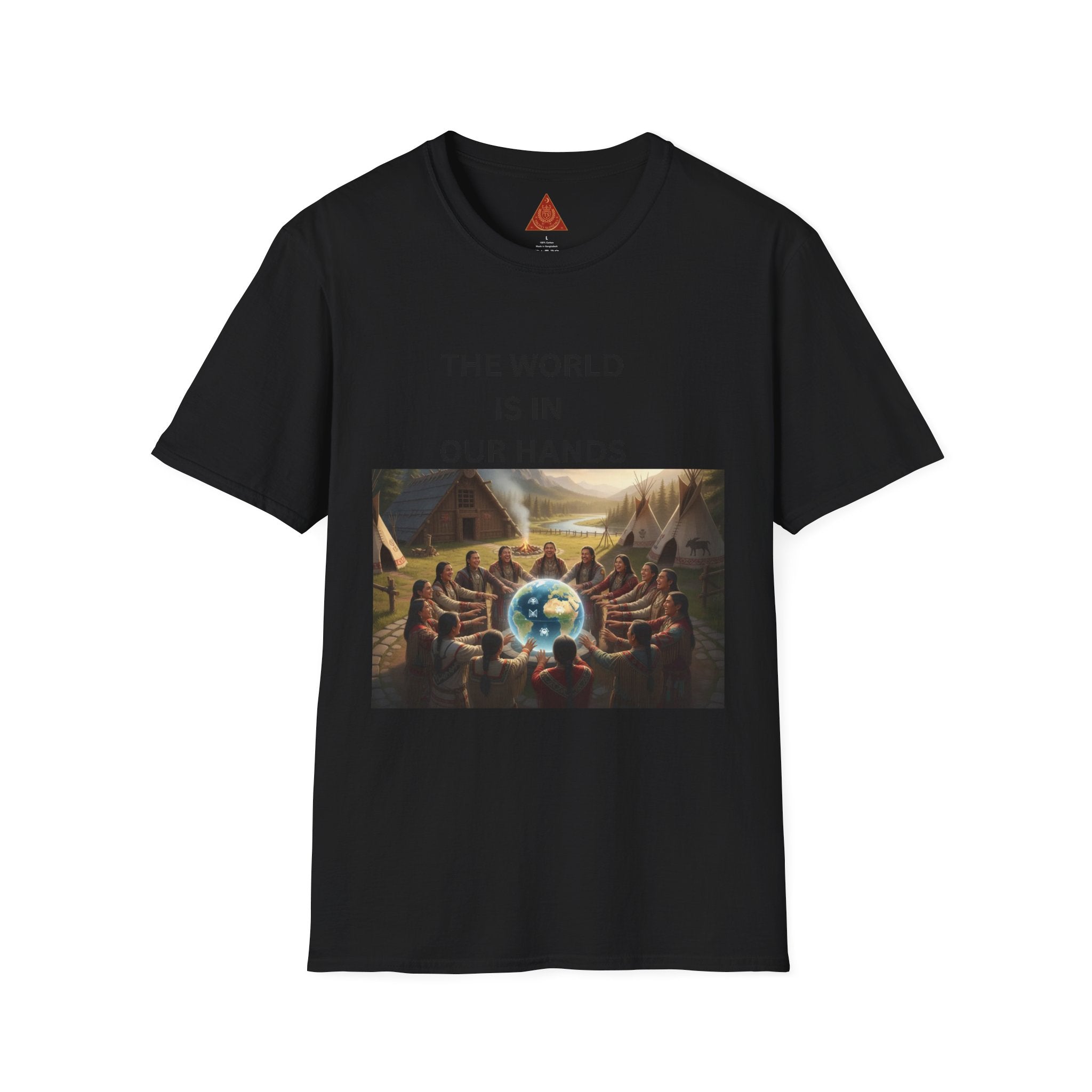 Trono Supremo | Contemporary | The World Is In Our Hands Tee — Earth Care Inspirational Graphic T-Shirt