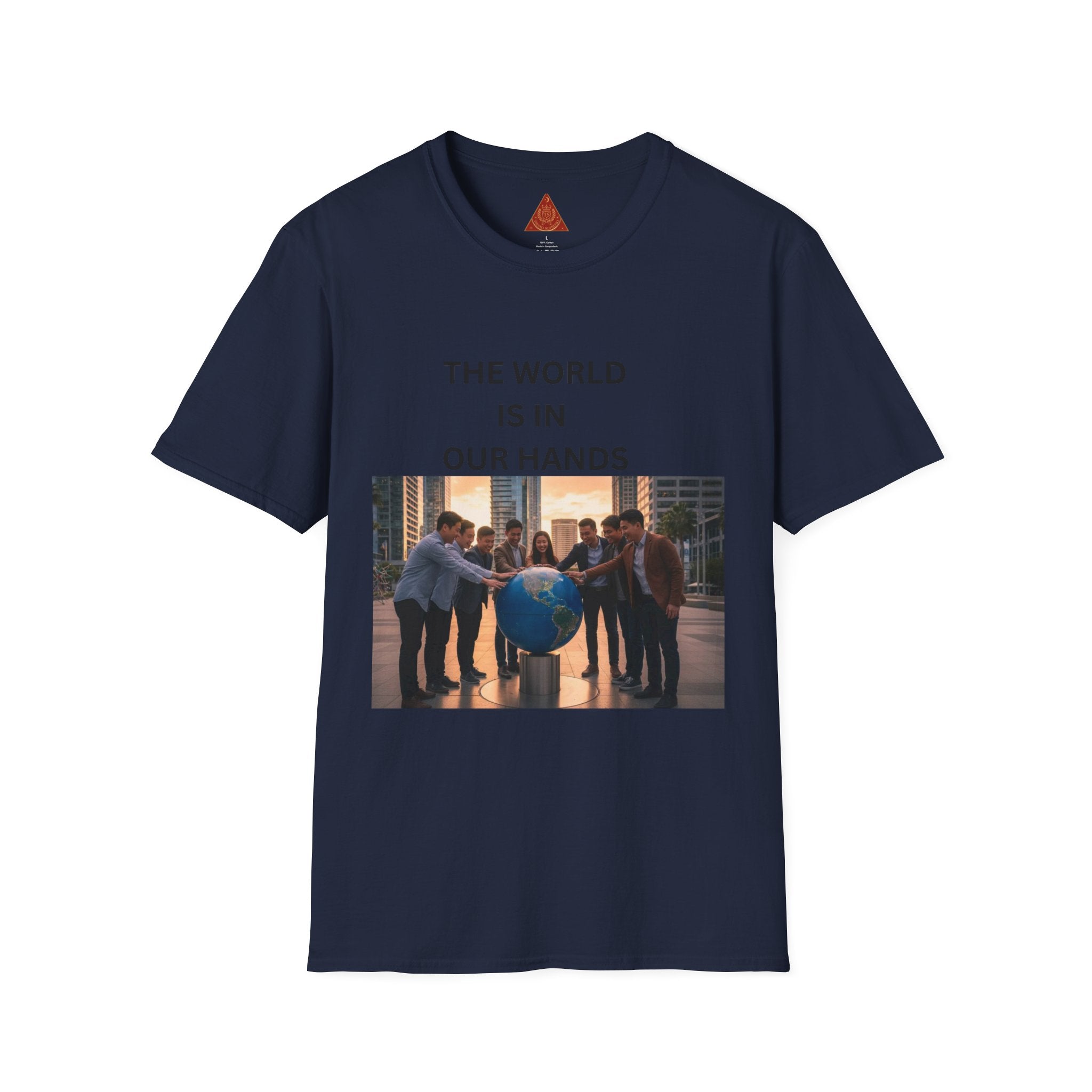 Trono Supremo | Contemporary | The World Is In Our Hands T-Shirt — Environmental Awareness Graphic Tee