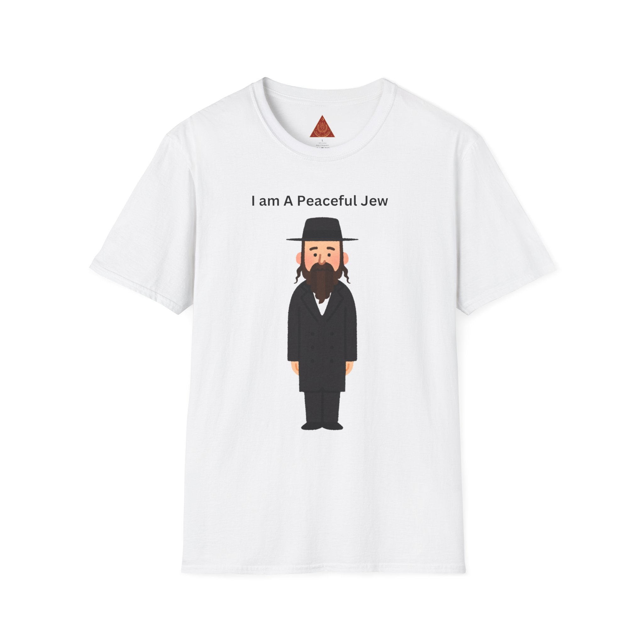 Trono Supremo | Camiseta Pacífica Judía — Camiseta con Bonito Personaje Jasídico