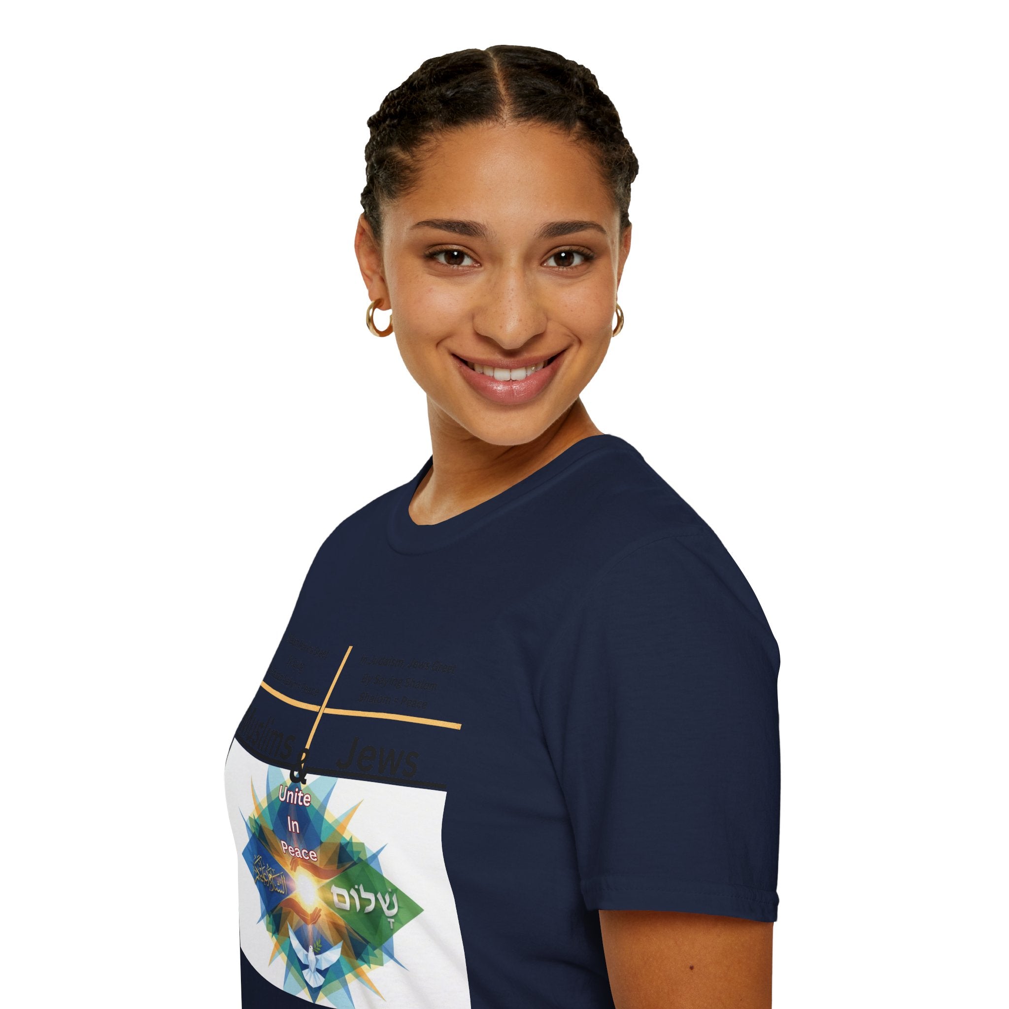 Muslims & Jews Unite Peace T-Shirt — Interfaith Harmony Graphic Tee