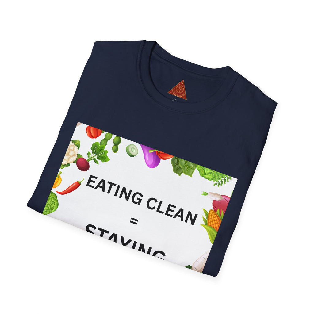 Trono Supremo | Contemporary  |  Eating Clean = Staying Healthy T-Shirt — Healthy Eating Veggie Graphic Tee