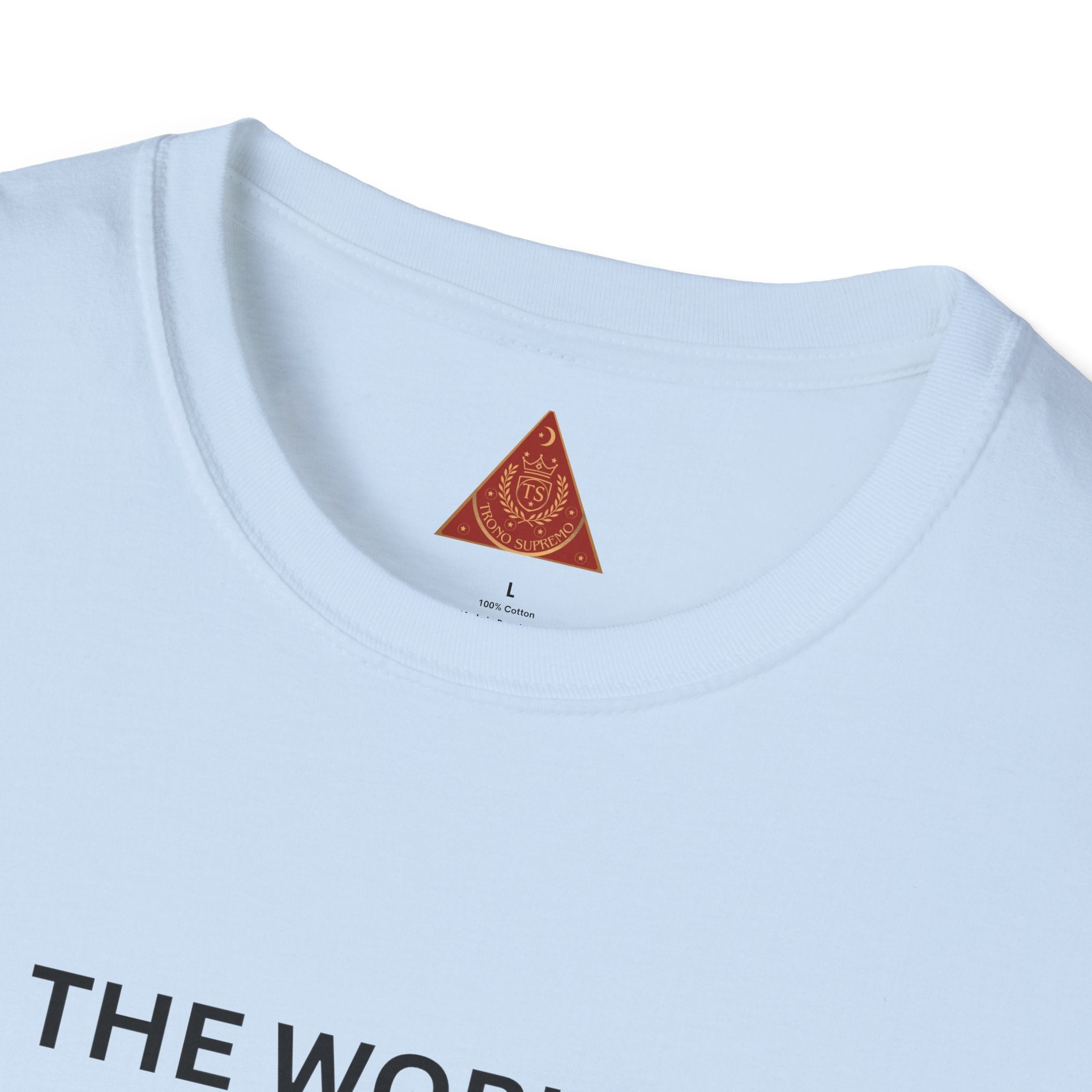 Trono Supremo | Contemporary | T‑Shirt — "The World Is In Our Hands" Peace & Unity Graphic Tee