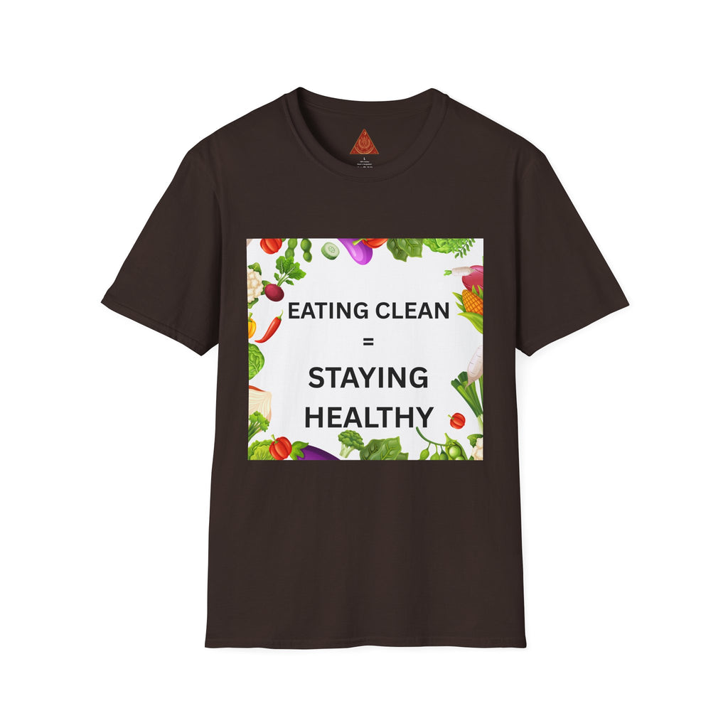 Trono Supremo | Contemporary  |  Eating Clean = Staying Healthy T-Shirt — Healthy Eating Veggie Graphic Tee