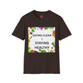Trono Supremo | Contemporary  |  Eating Clean = Staying Healthy T-Shirt — Healthy Eating Veggie Graphic Tee