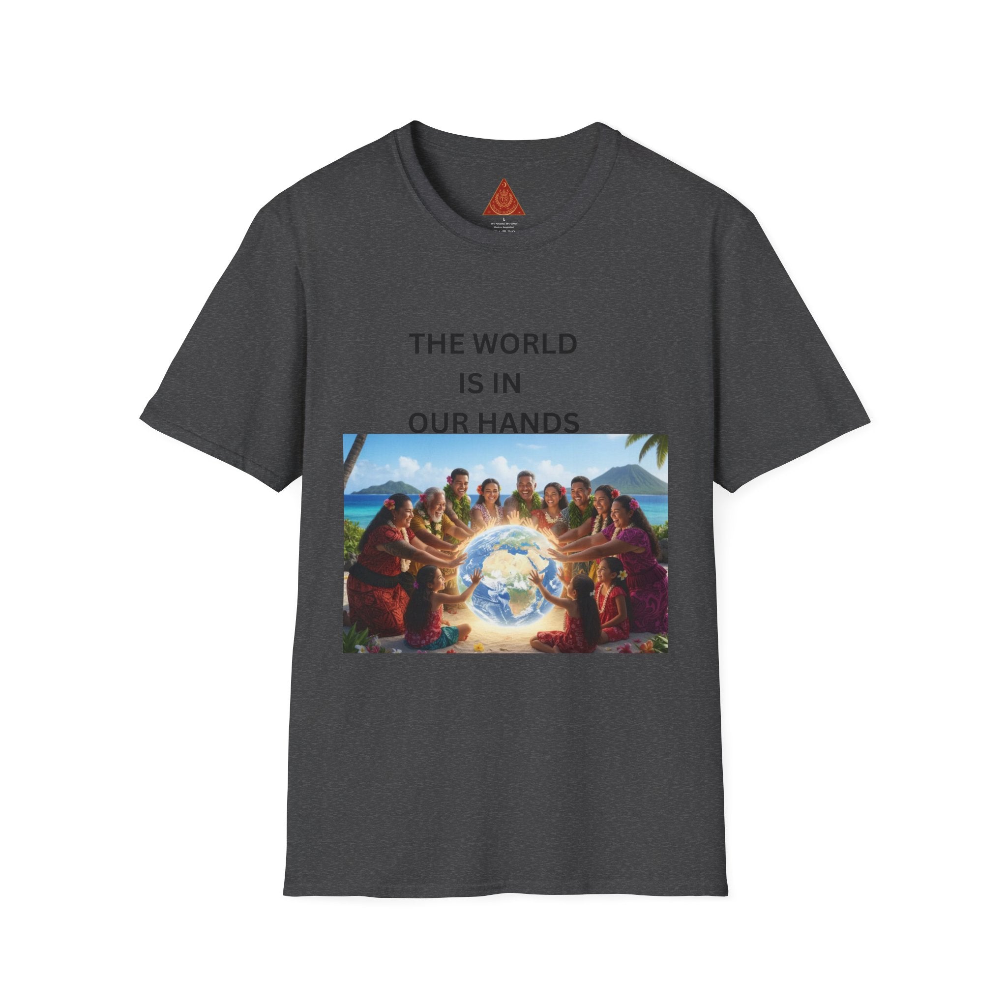 Trono Supremo { Contemporary | T-Shirt — "The World Is In Our Hands" Spiritual Earth Graphic Tee