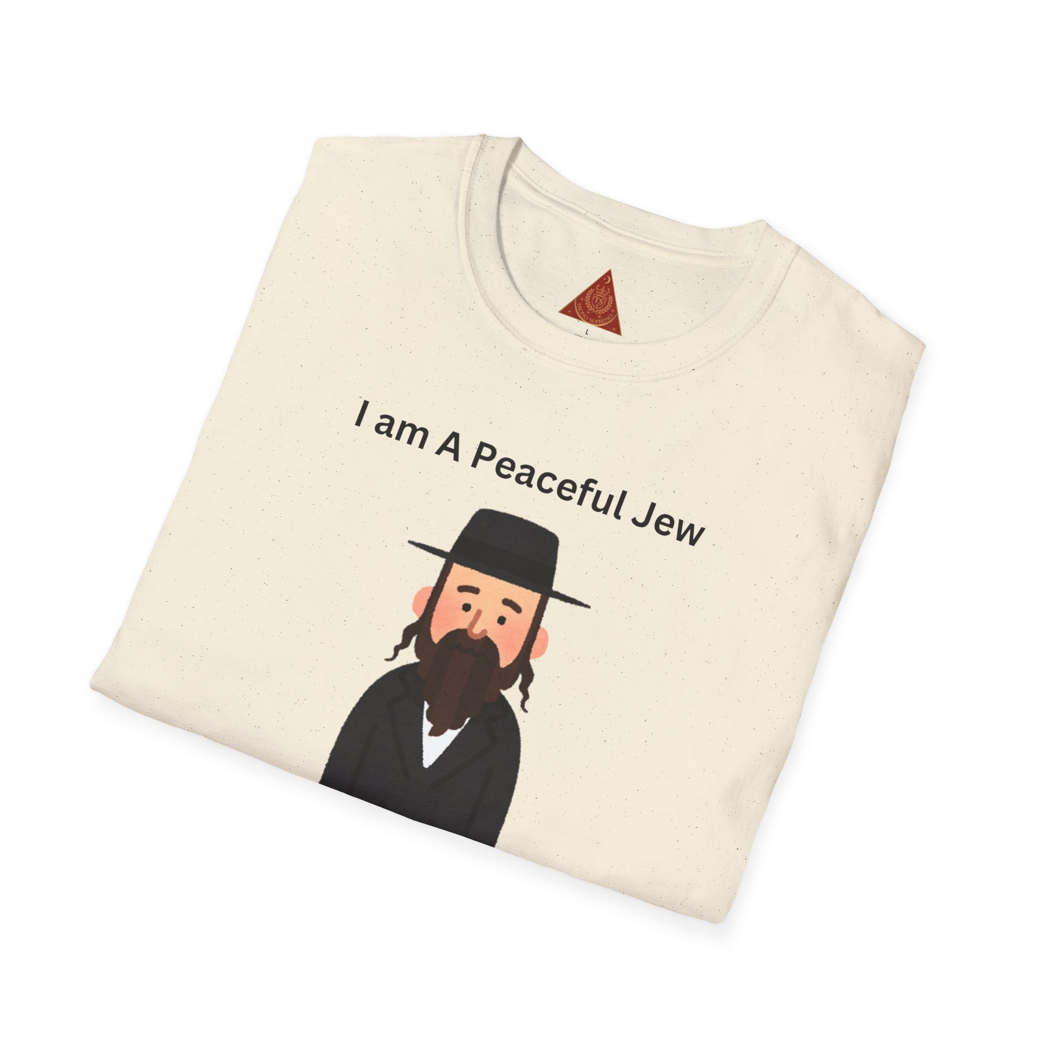 Trono Supremo | Camiseta Pacífica Judía — Camiseta con Bonito Personaje Jasídico