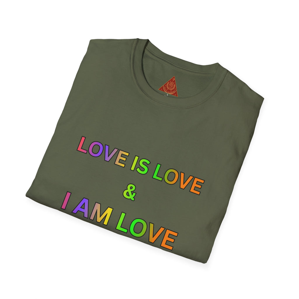 Trono Supremo | Contemporary  |  Love Is Love T-Shirt — Rainbow Positive Affirmation Tee