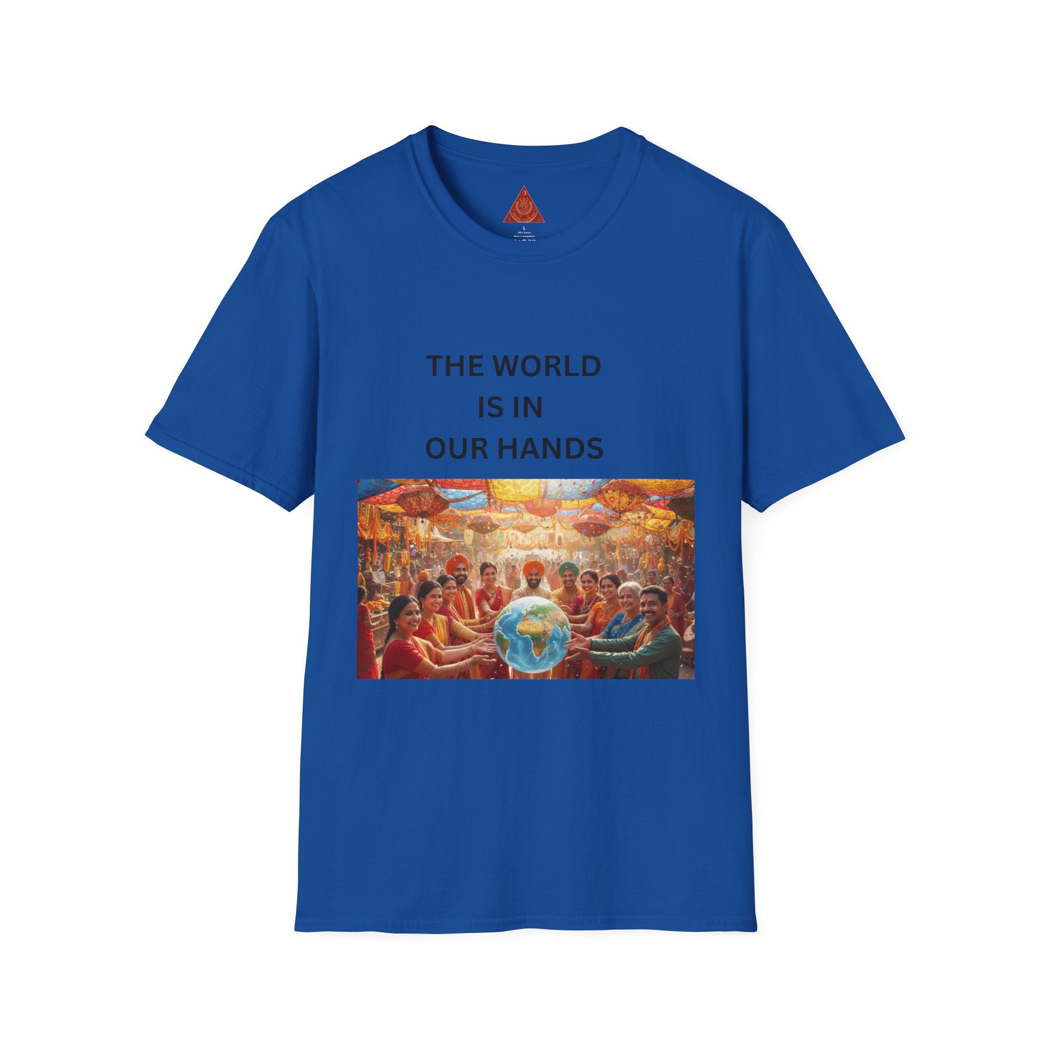 Trono Supremo | Contemporary | The World Is In Our Hands T-Shirt — Earth & Unity Graphic Tee